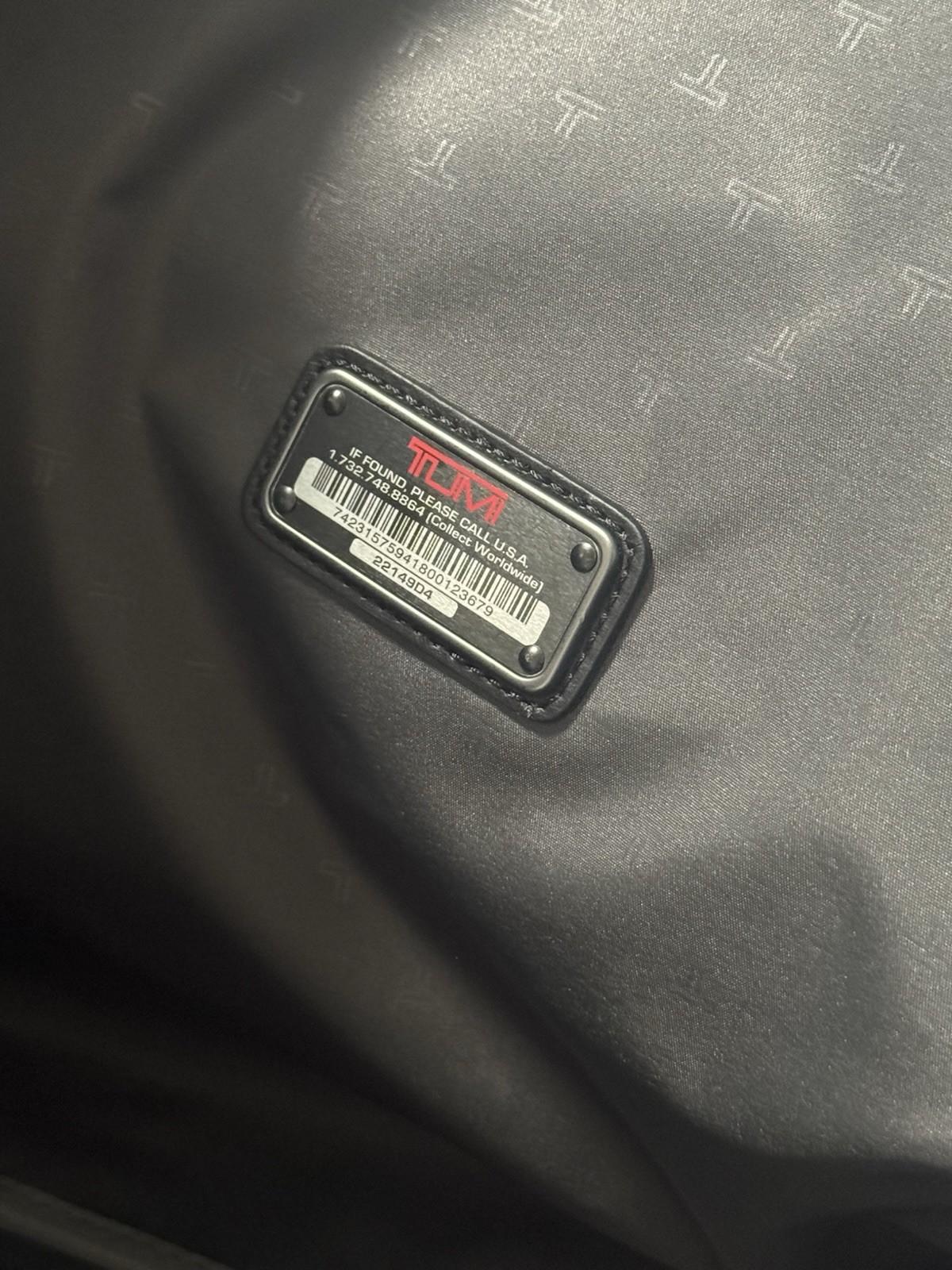 TUMI Used Once Alpha Ballistic Nylon Black Satchel Duffle Bag Travel