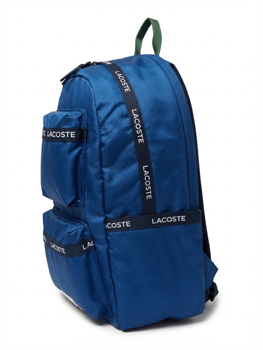 LACOSTE Sport Kids Backpack With Padded Laptop Sleeve/Bottle Pockets Royal Blue