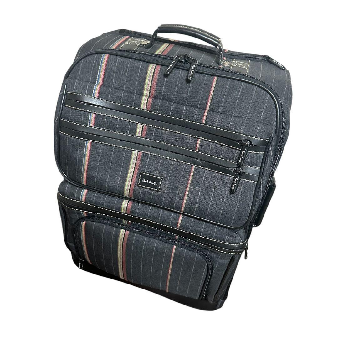 [Good Condition] Paul Smith Multi-Stripe Design Carry Case Carry-on