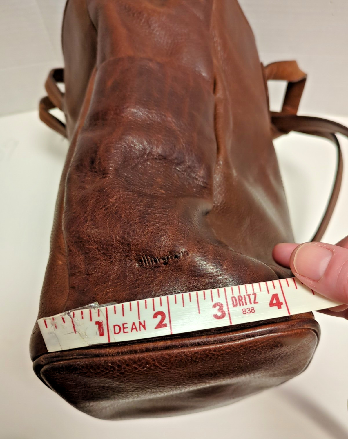 Ellington Portland Oregon Small Brown Leather Backpack Key Clip & Inner Pocket