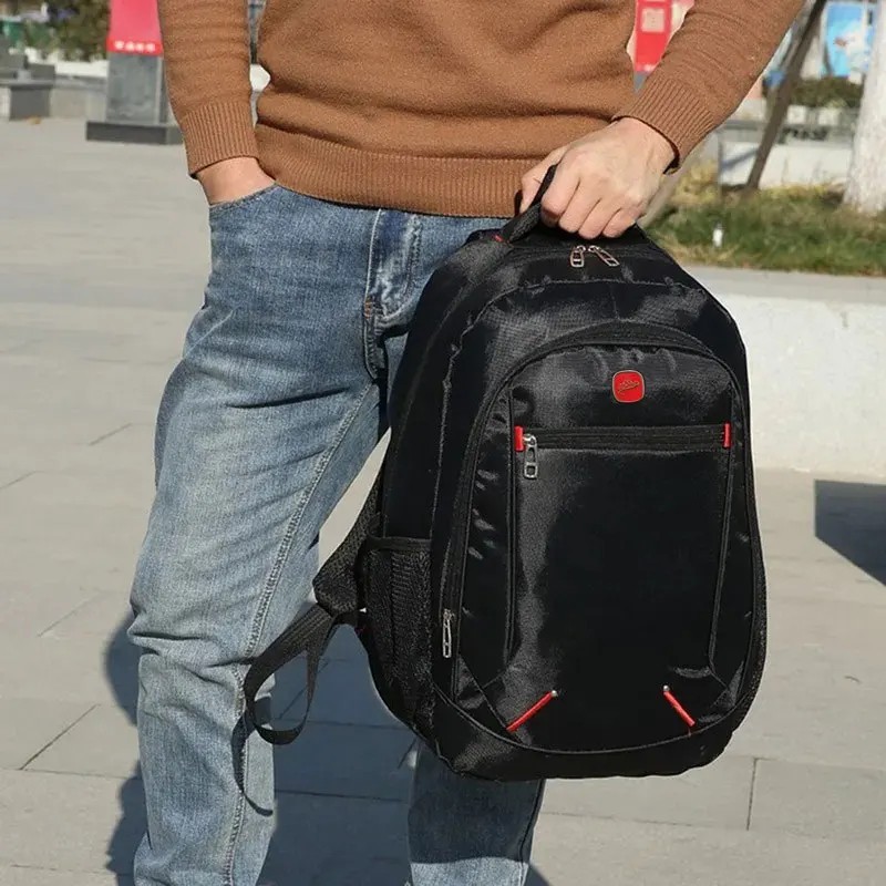 Waterproof Backpack Men Laptop School Bag Oxford Business Travel Bag