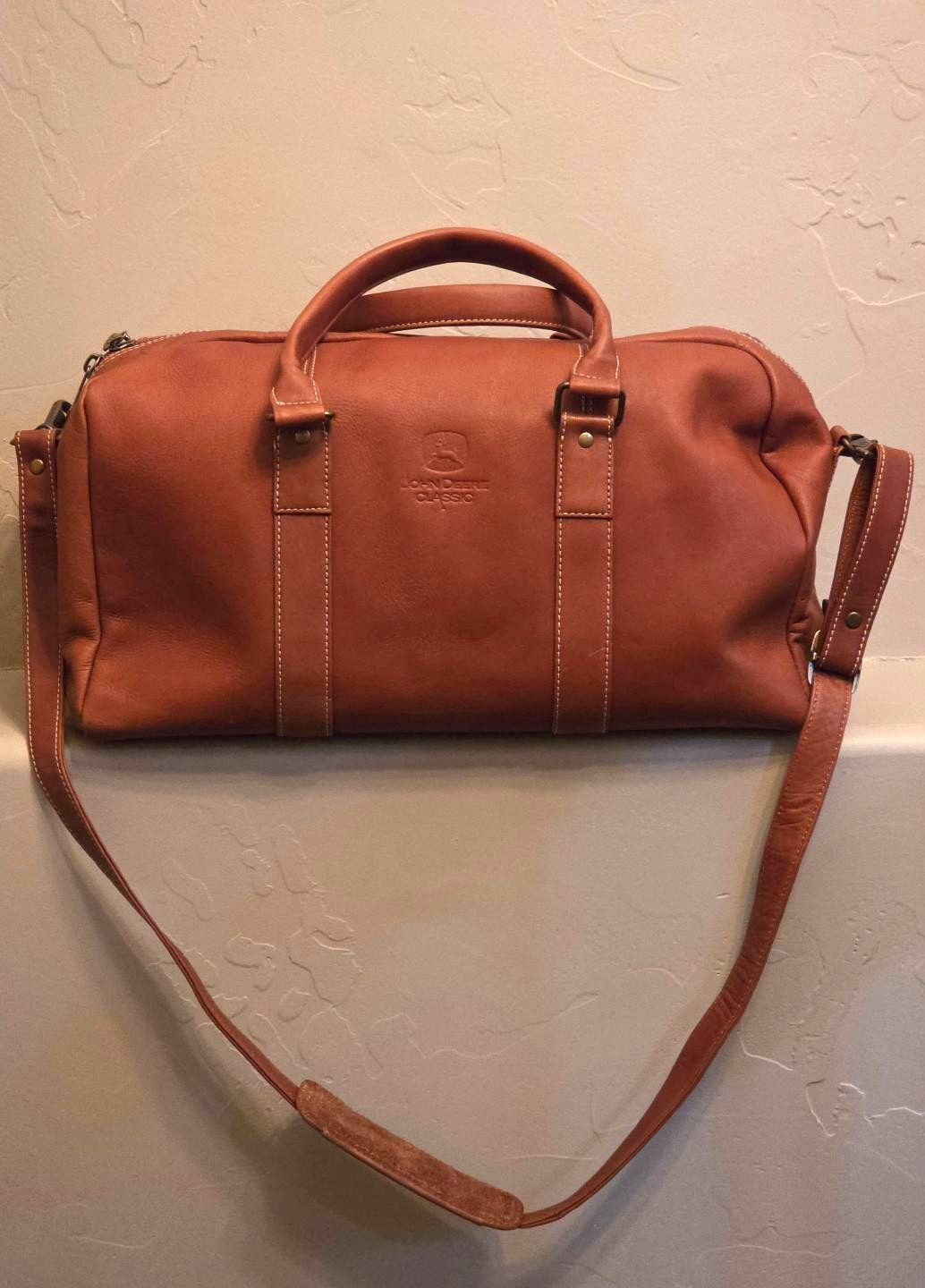 Links & Kings Double Handles Crossbody Duffle Bag FLAWS