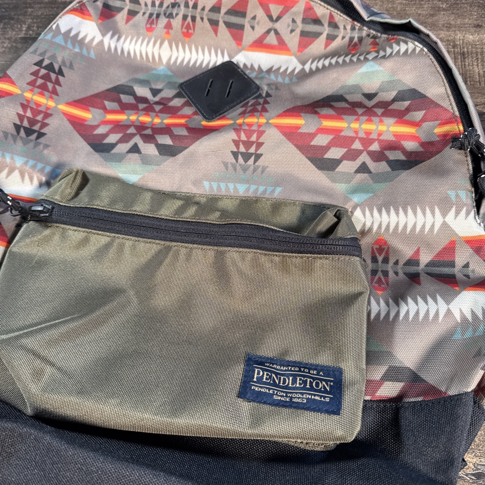 PENDELTON BACKPACK TRIBAL Native American NAVEJO Print BAG POCKET