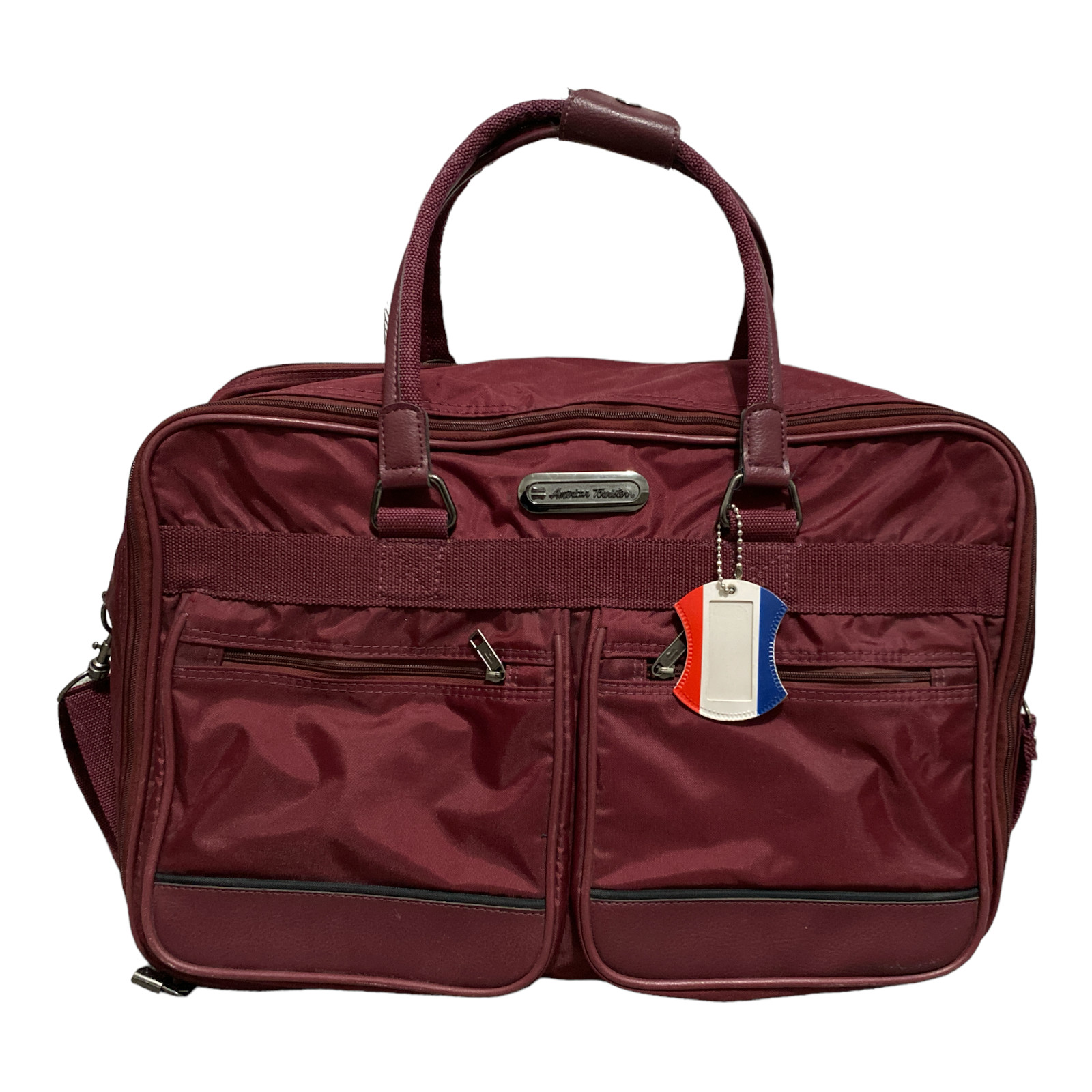 Vintage American Tourister Multi Pocket Messenger Carry On