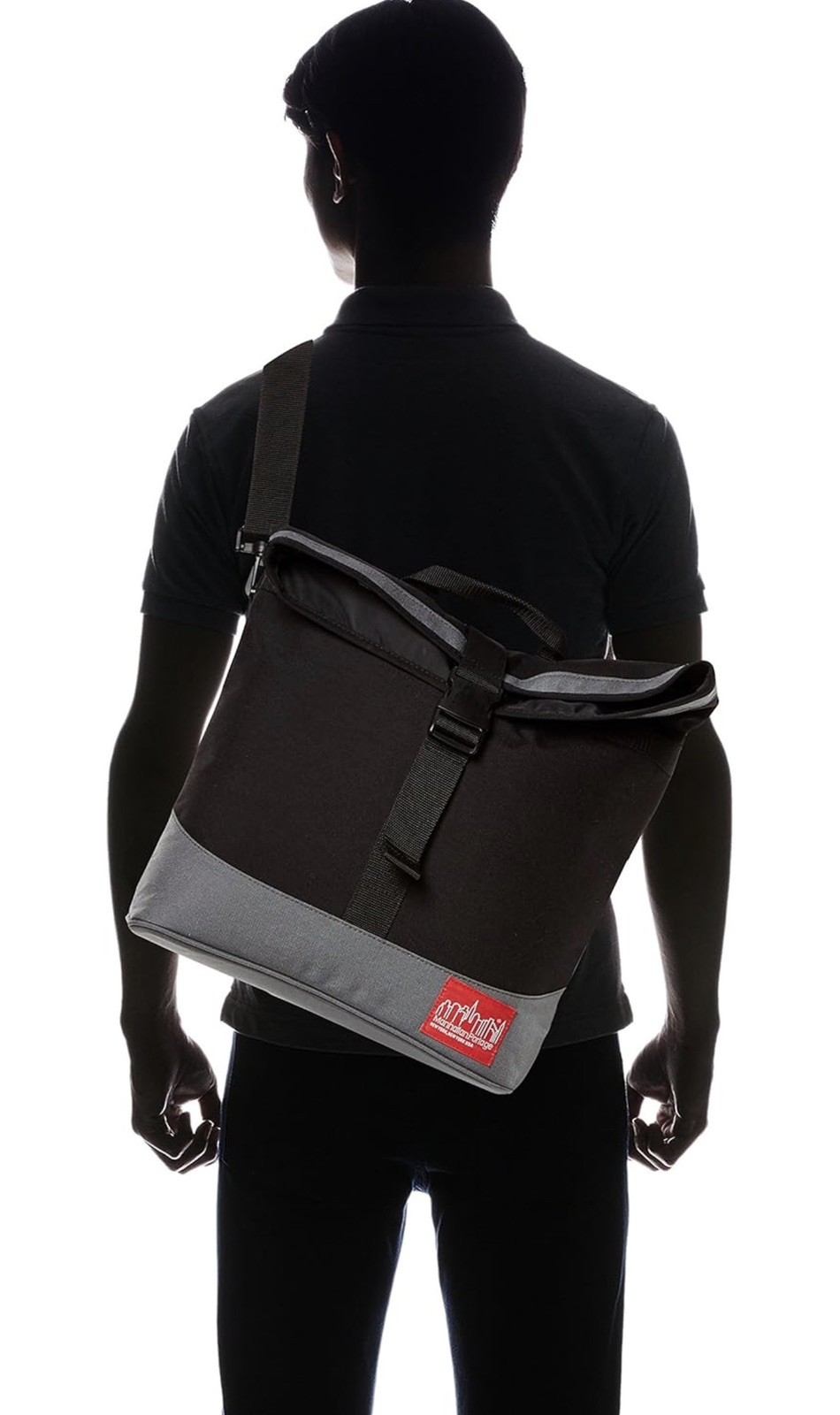 Manhattan Portage MP1245 Double Dare Convertible Multi Color (Black & Gray)