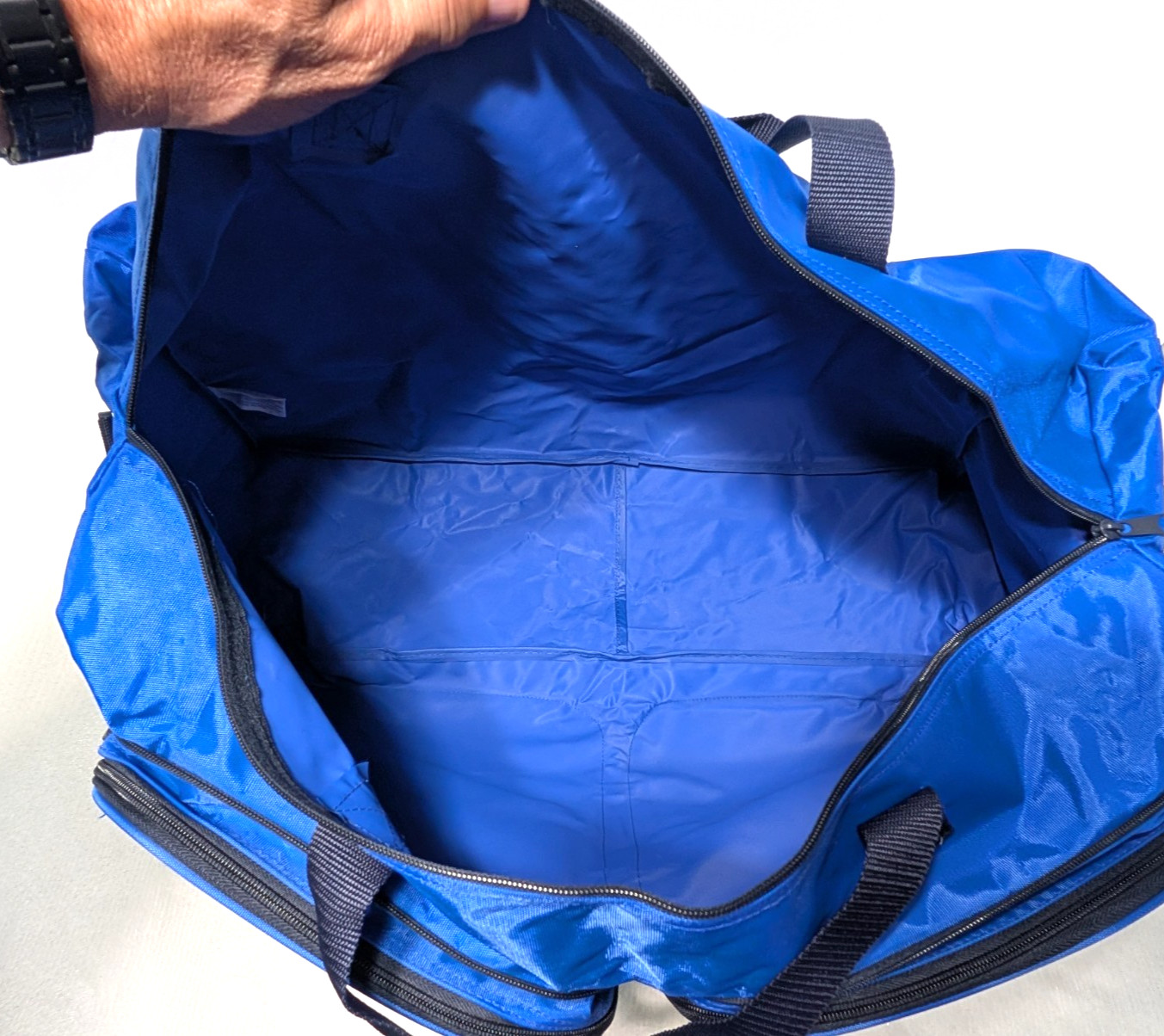 Vintage Polo Sport Large Travel Duffle Bag Royal Blue