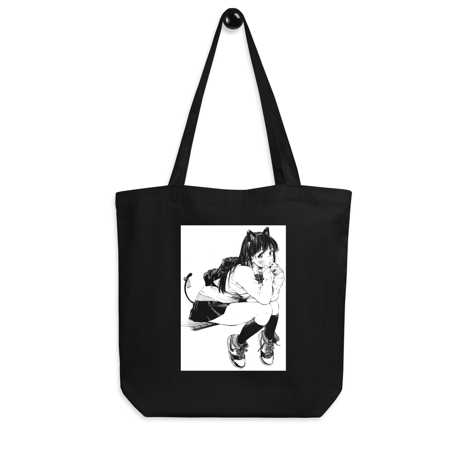 Cute Anime Cat Girl Kawaii Harajuku Tote Bag