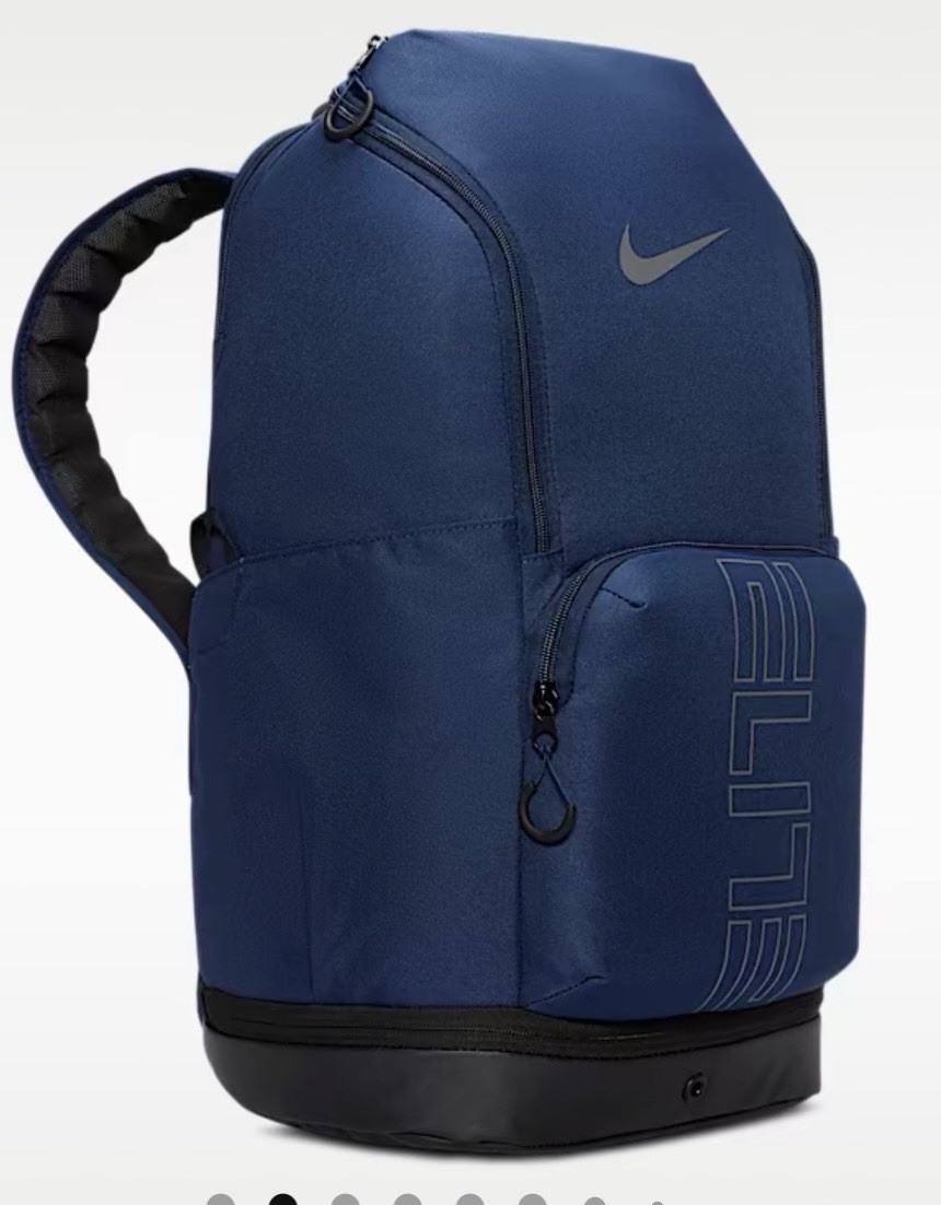 New Nike Air Varsity Elite Hoops Backpack Navy Black (32L) Style HM9965-410