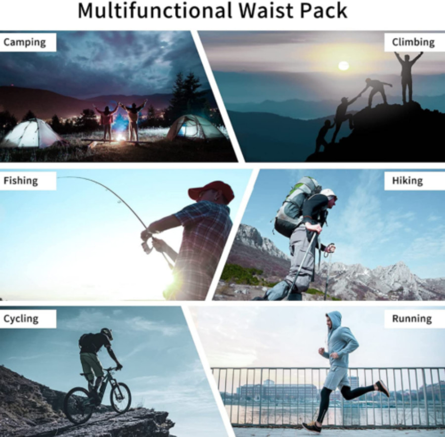 Utility Tactical Waist Fanny Pack Pouch Military Camping Hiking Belt Bag Outdoor