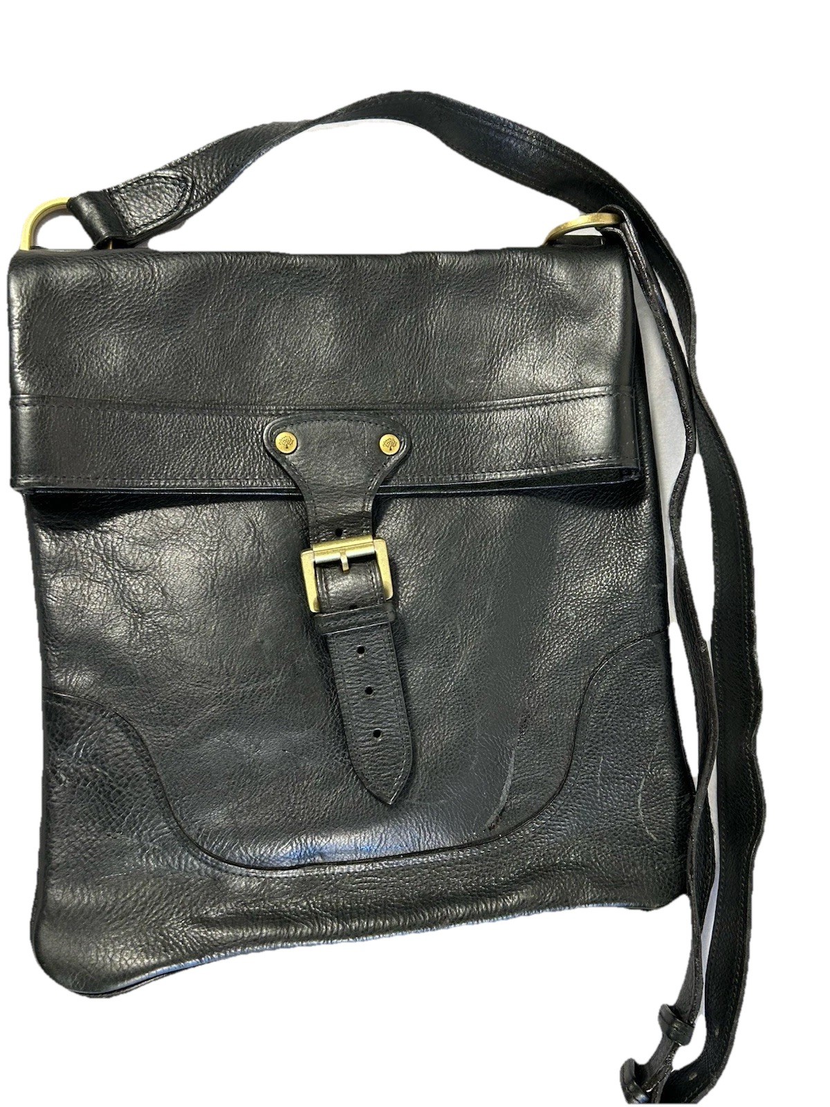 Mulberry Brynmore messenger bag in black natural leather