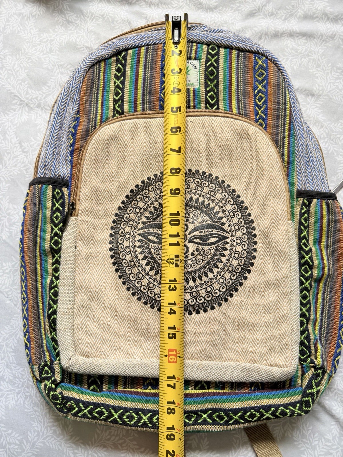 Himalayan Hemp Backpack THC-Free, Pure Hemp