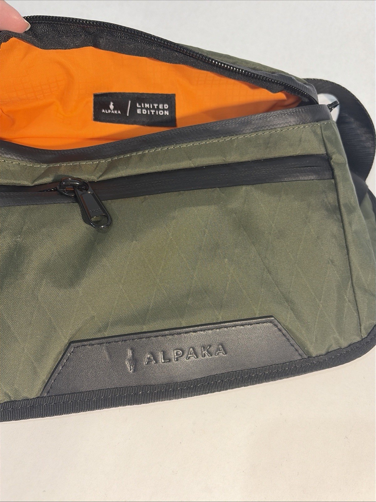 ALPAKA Limited Edition Sling Bag Pack Army Green/orange