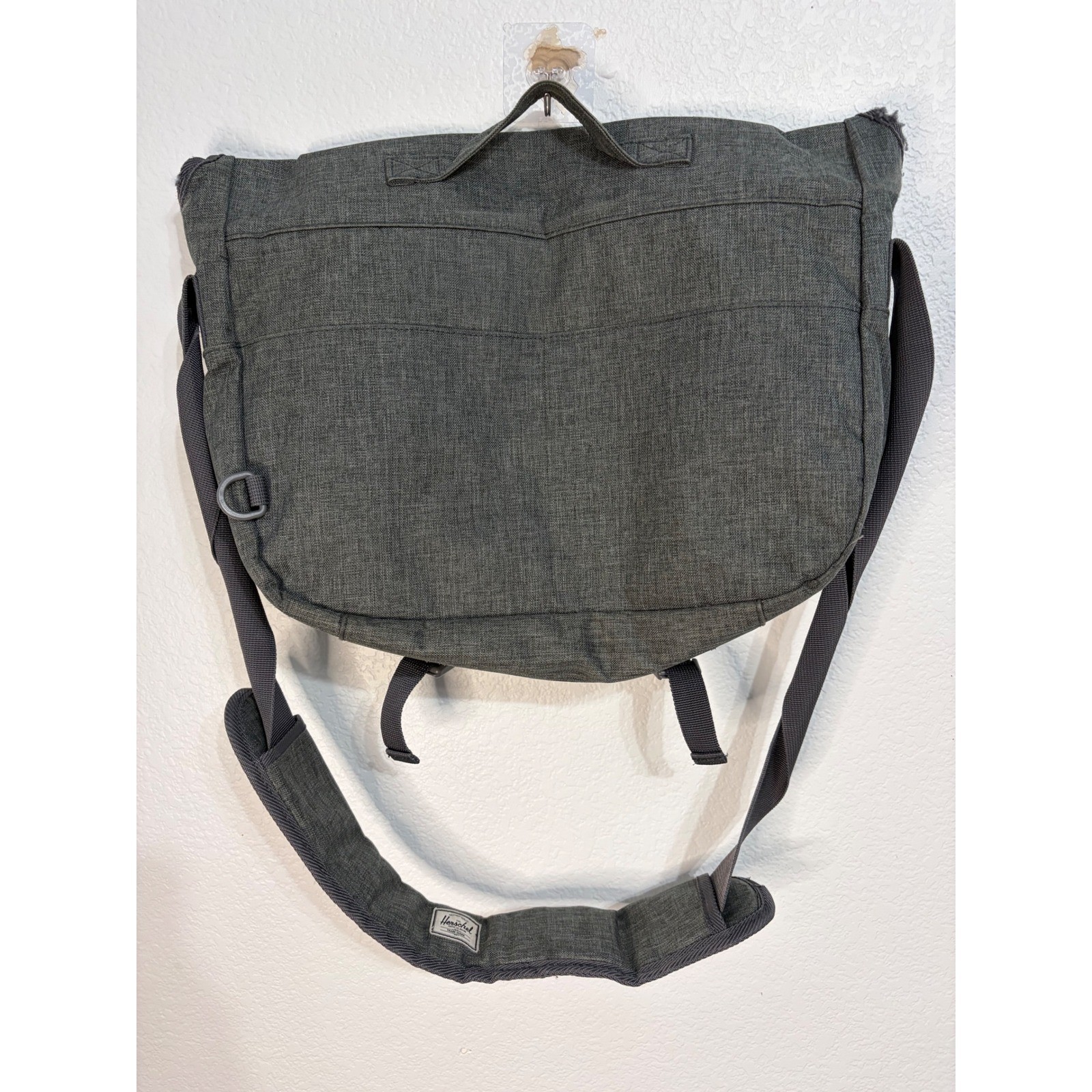 Herschel Supply Co Messenger Grey Heather Crossbody Laptop Satchel Shoulder Bag