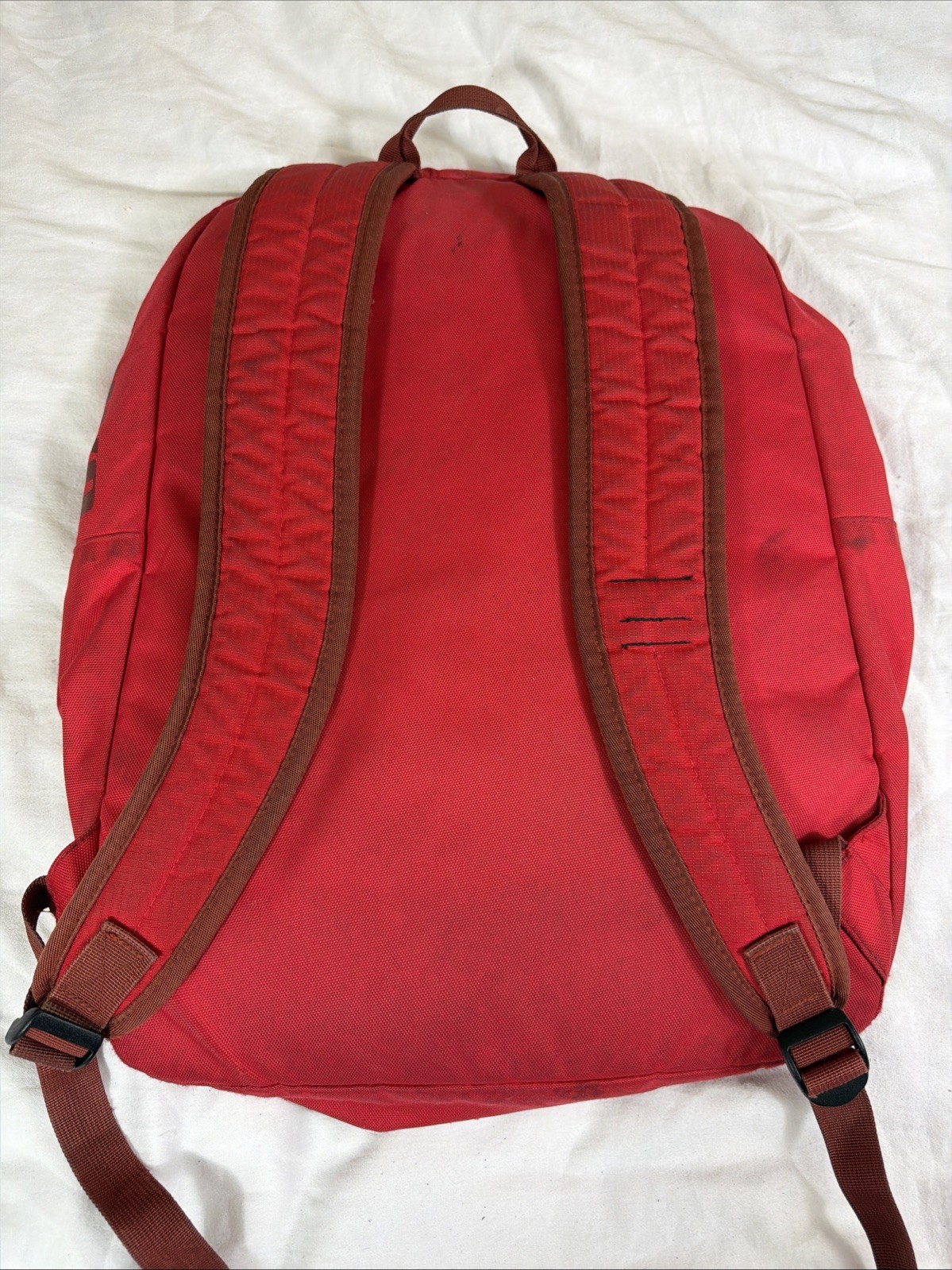Oakley Works Backpack Ripstop Utility Pockets Software Red Thrash Stained