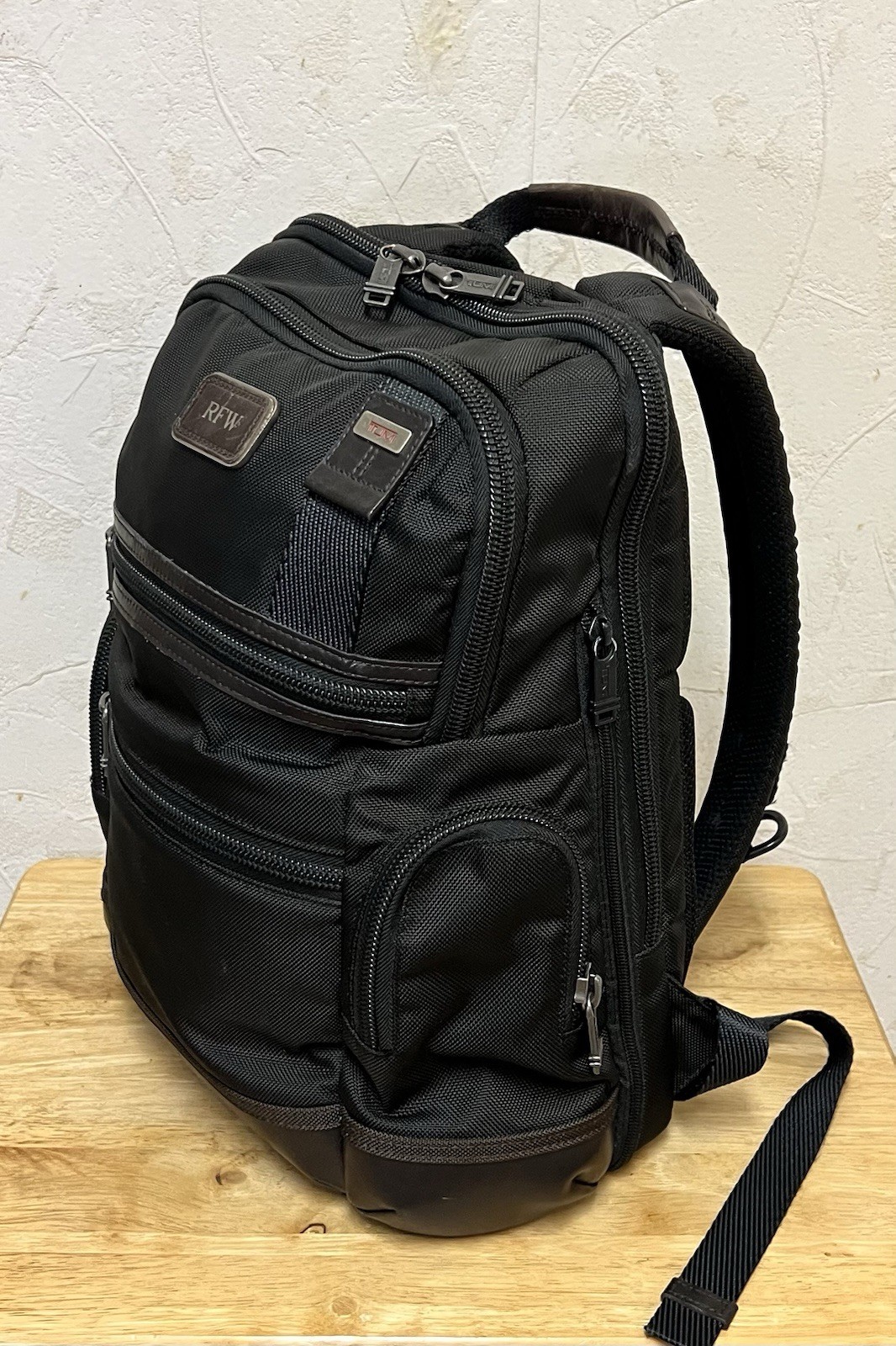 TUMI Parrish 16.0” Ballistic Nylon Backpack – Black/Brown