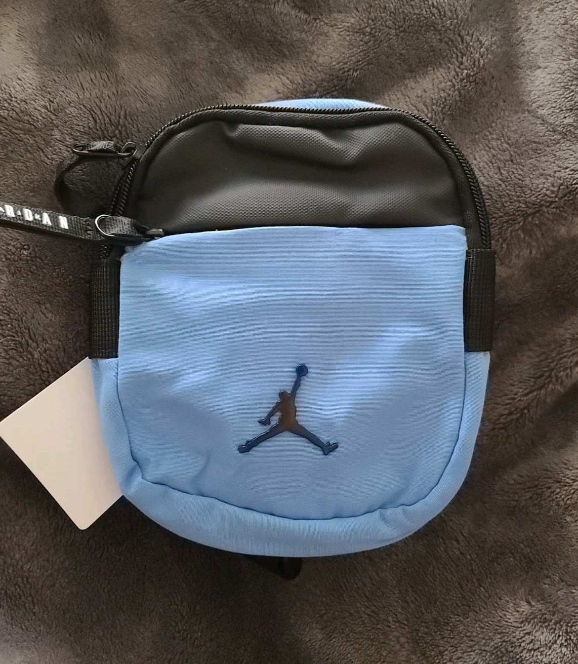 Nike Air Jordan Airborne Sportswear Crossbody Bag Pouch Light Legend Blue 0.5L
