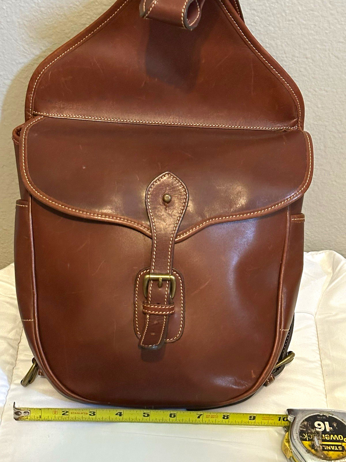 Ranger Brown Men’s Sling Bag Shoulder Strap Buckle Closure for Travel Casual
