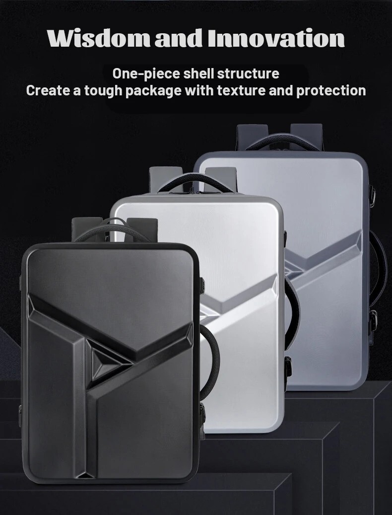 17.3”Hard Shell Backpack Men’s Business Laptop Backpack Large Capacity Backpack
