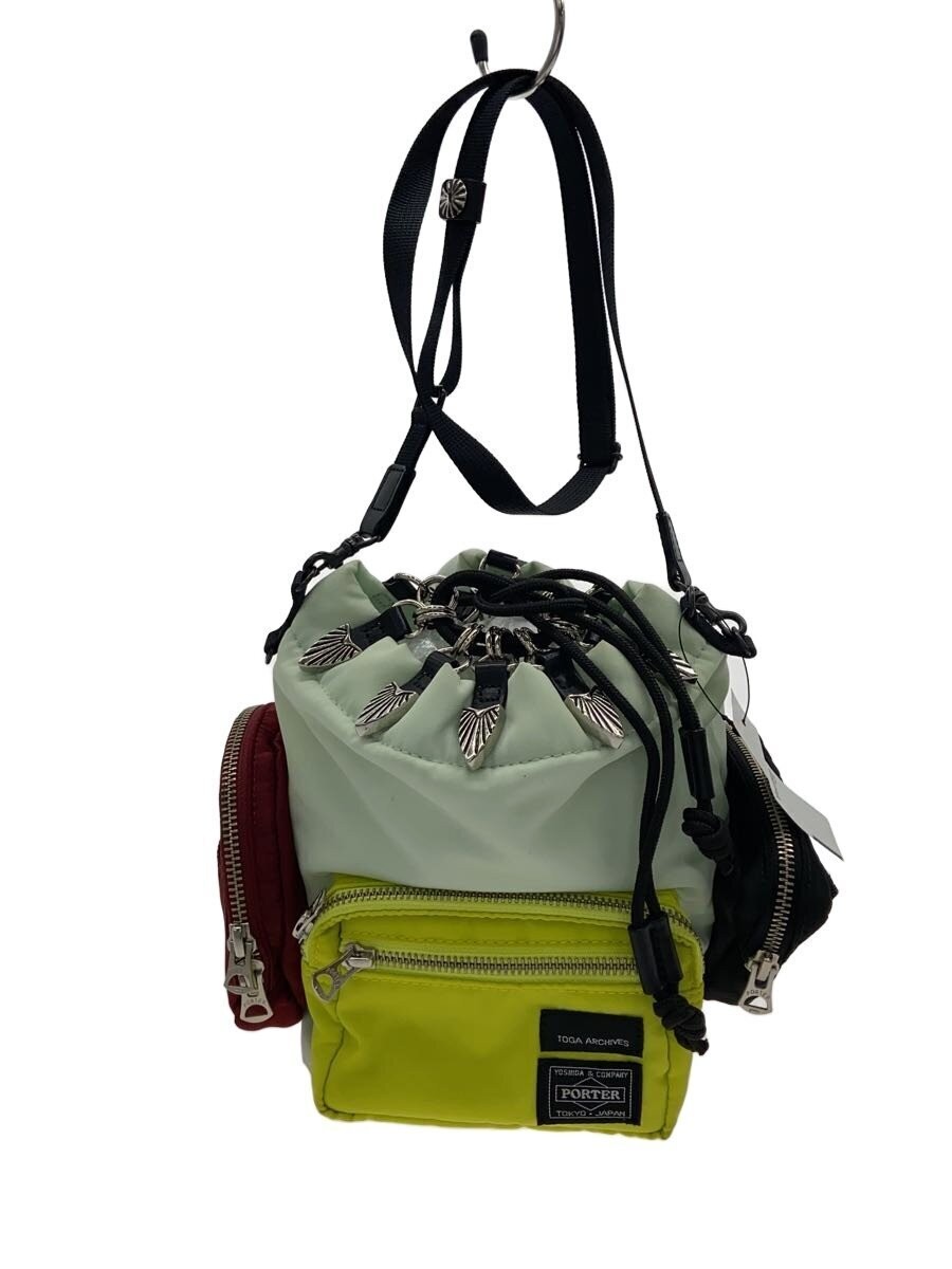 Authentic Porter x Toga Shoulder Bag Green 11.5cm Depth 22cm Height 16cm Width