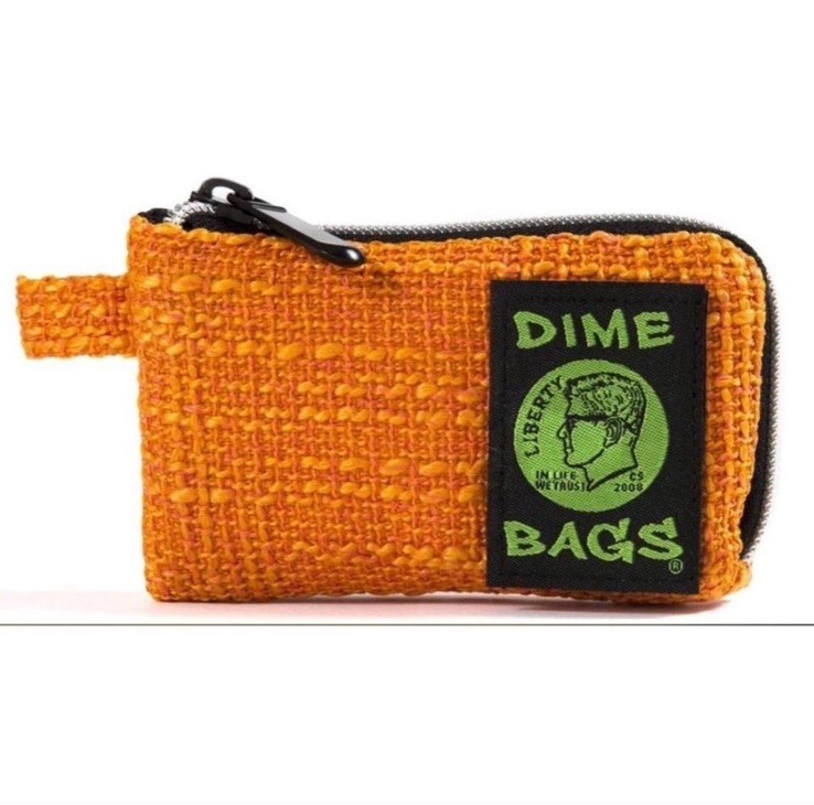 Dime Bags – 5” Orange Padded Protective Smell Proof Pouch