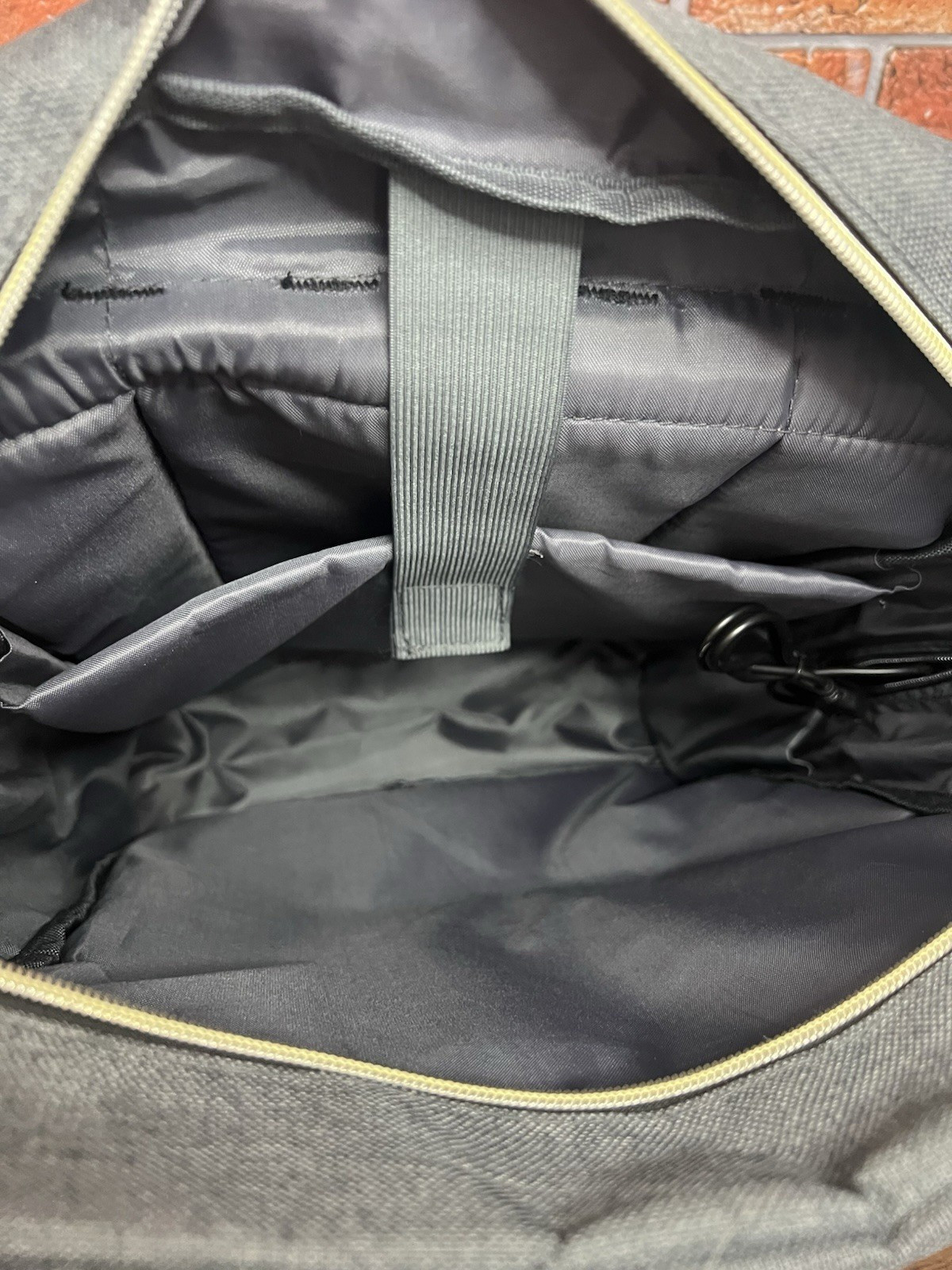 Modoker Vintage 15″ Laptop Backpack Gray Denim with External USB Port and Cable