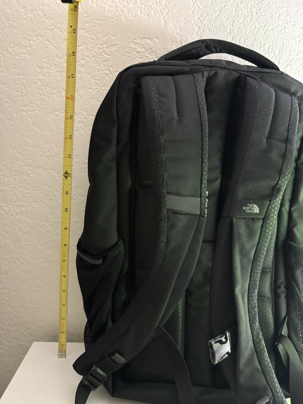 THE NORTH FACE Laptop Backpack Stalwart Black/Gray Flex Vent Mitsubishi Logo