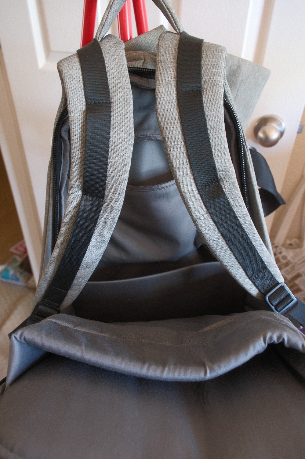[Cote & Ciel] ISAR Rucksack M Eco Yarn GREY -BARELY USED-