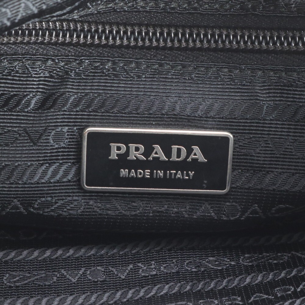 PRADA Tessuto Messenger Bag Nylon Black Shoulder Crossbody Business Mens