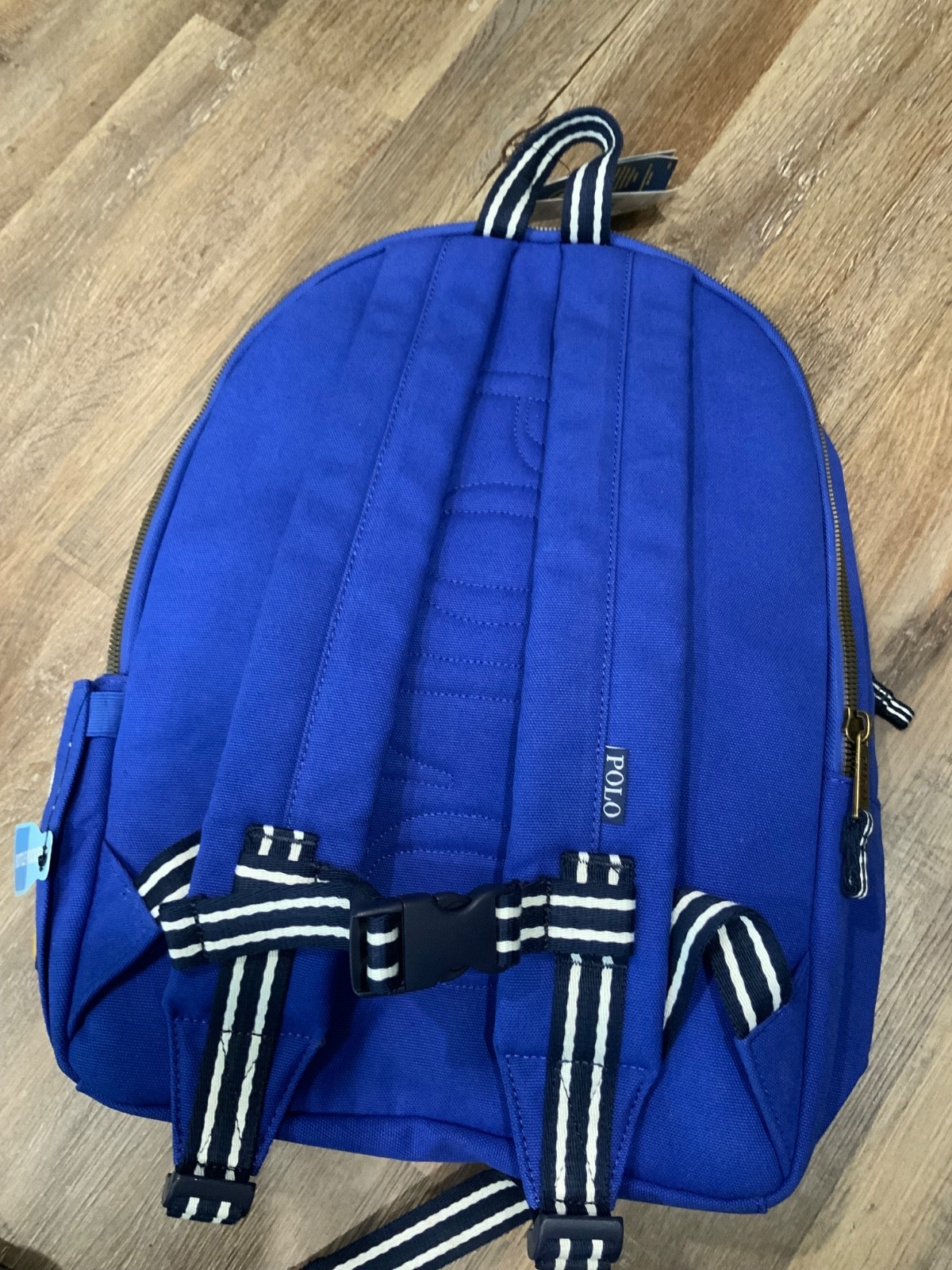 New Polo Ralph Lauren Men’s Polo Bear Baseball Canvas Blue Backpack