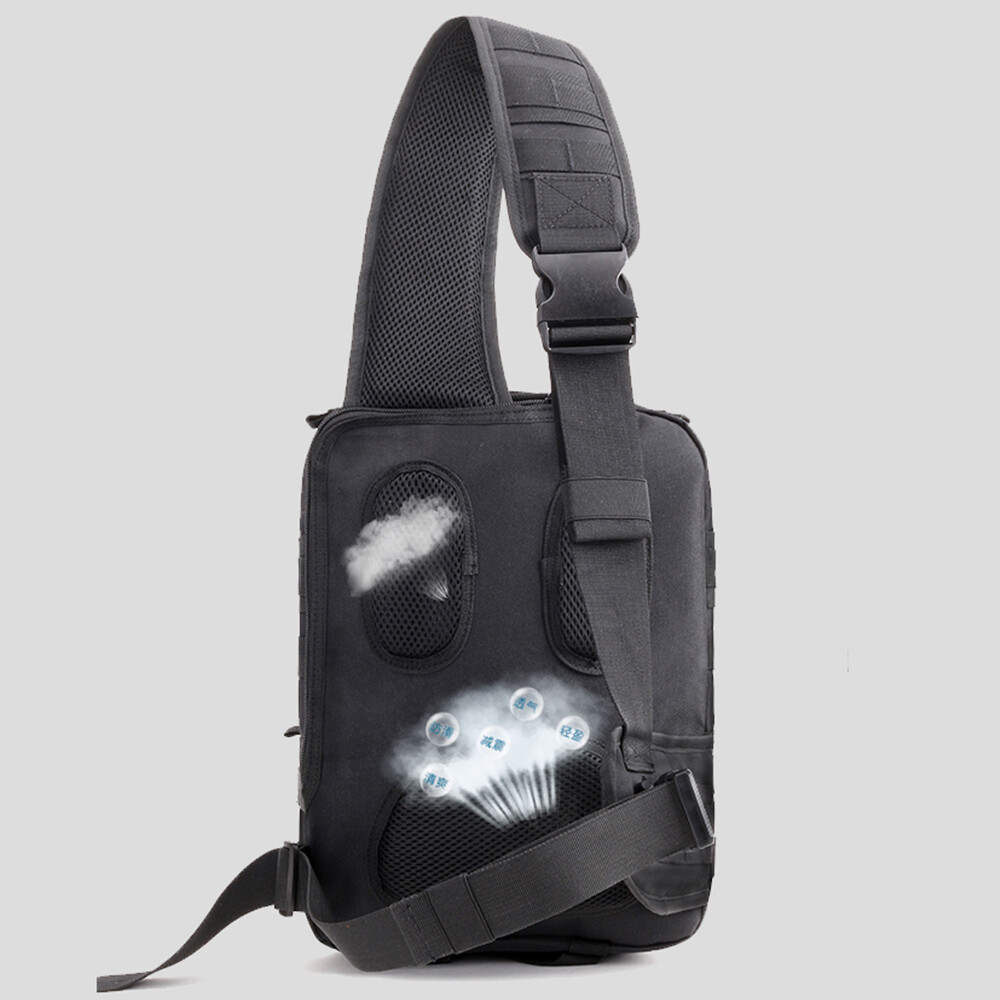 Tactical Molle Shoulder Bag Crossbody Bag Multi-functional TactPouch Chest Pack