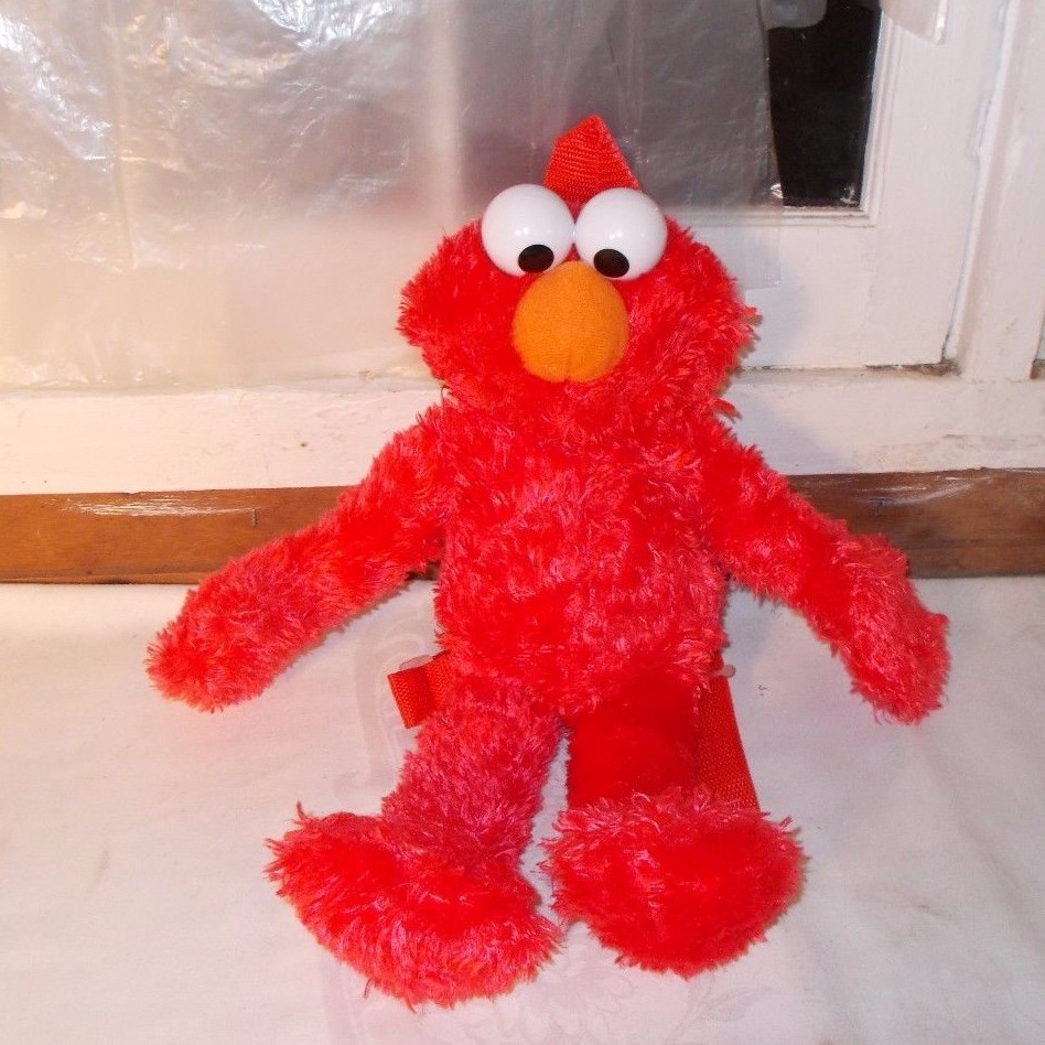 Sesame Street Elmo Backpack Plush