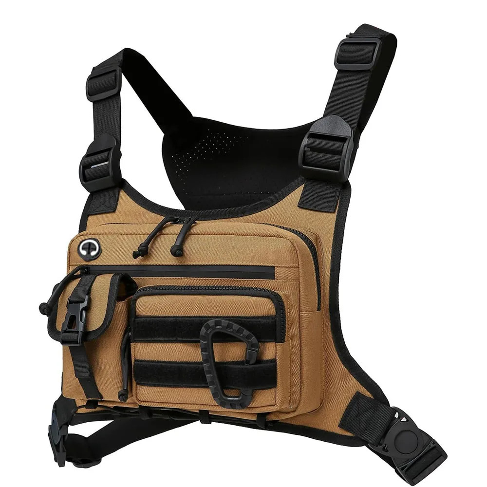 Outdoor Tactical Chest Bag Men’s Vest EDC Waterproof Anti-Theft Chest Pack f