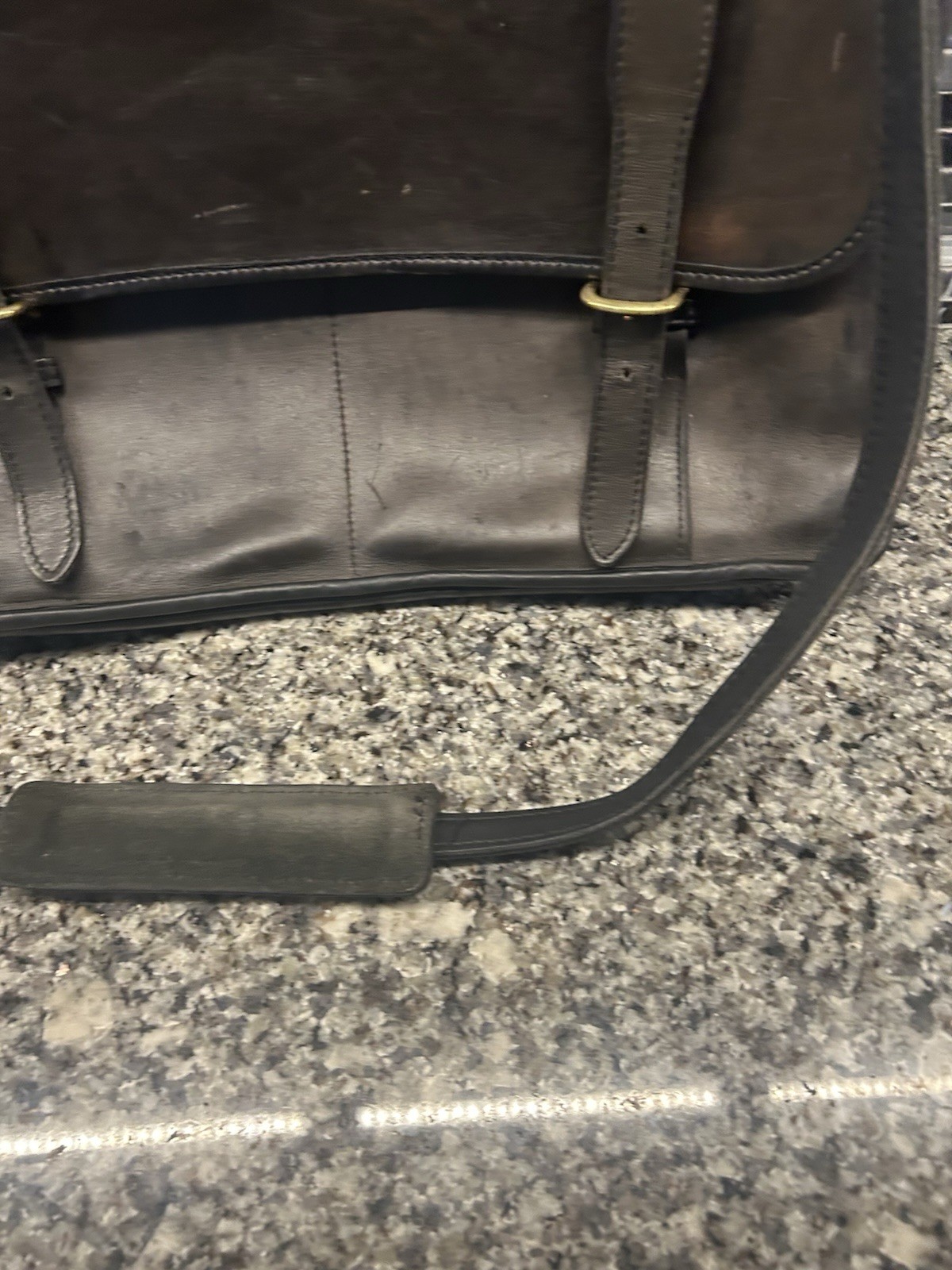 JACK GEORGES Made In USA UNIVERSITY EXECUTIVE LEATHER BRIEFCASE Dark Brown
