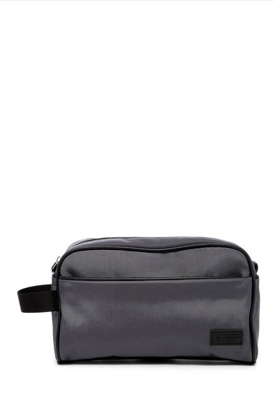 $47 Original Penguin Men’s Fuax-Leather Travel Kit Bag Gray
