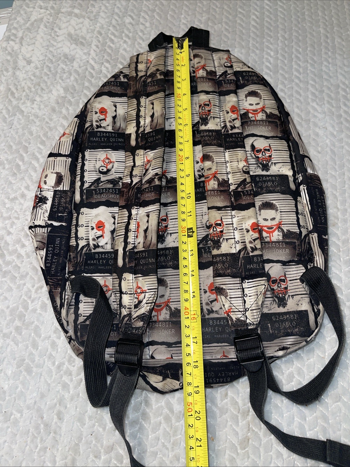 DC Comics Suicide Squad Backpack Harley Quinn Joker Bioworld School Bag