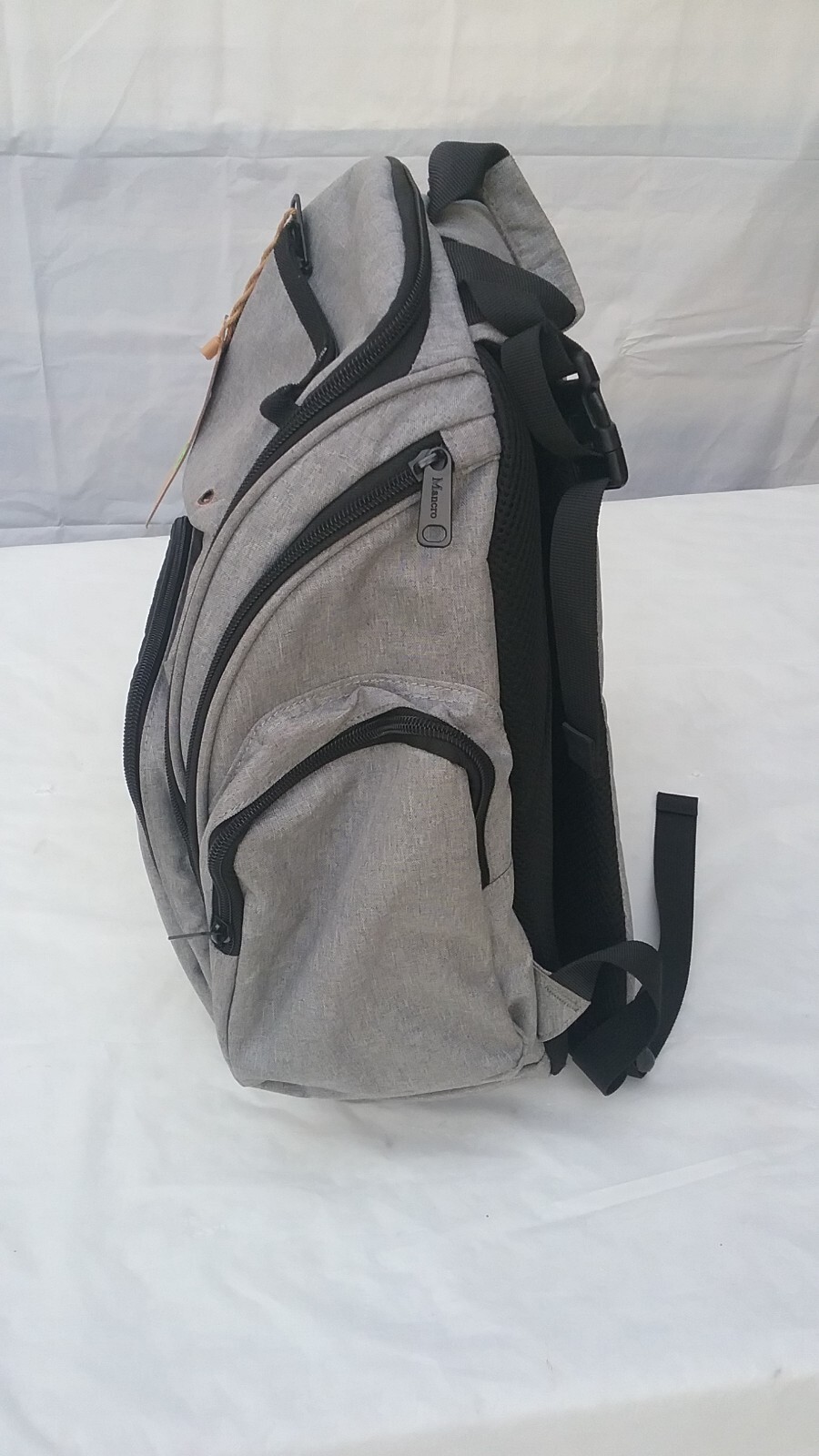 Mancro Backpack Gray Business, Travel, College, School, Bookbag Unisex
