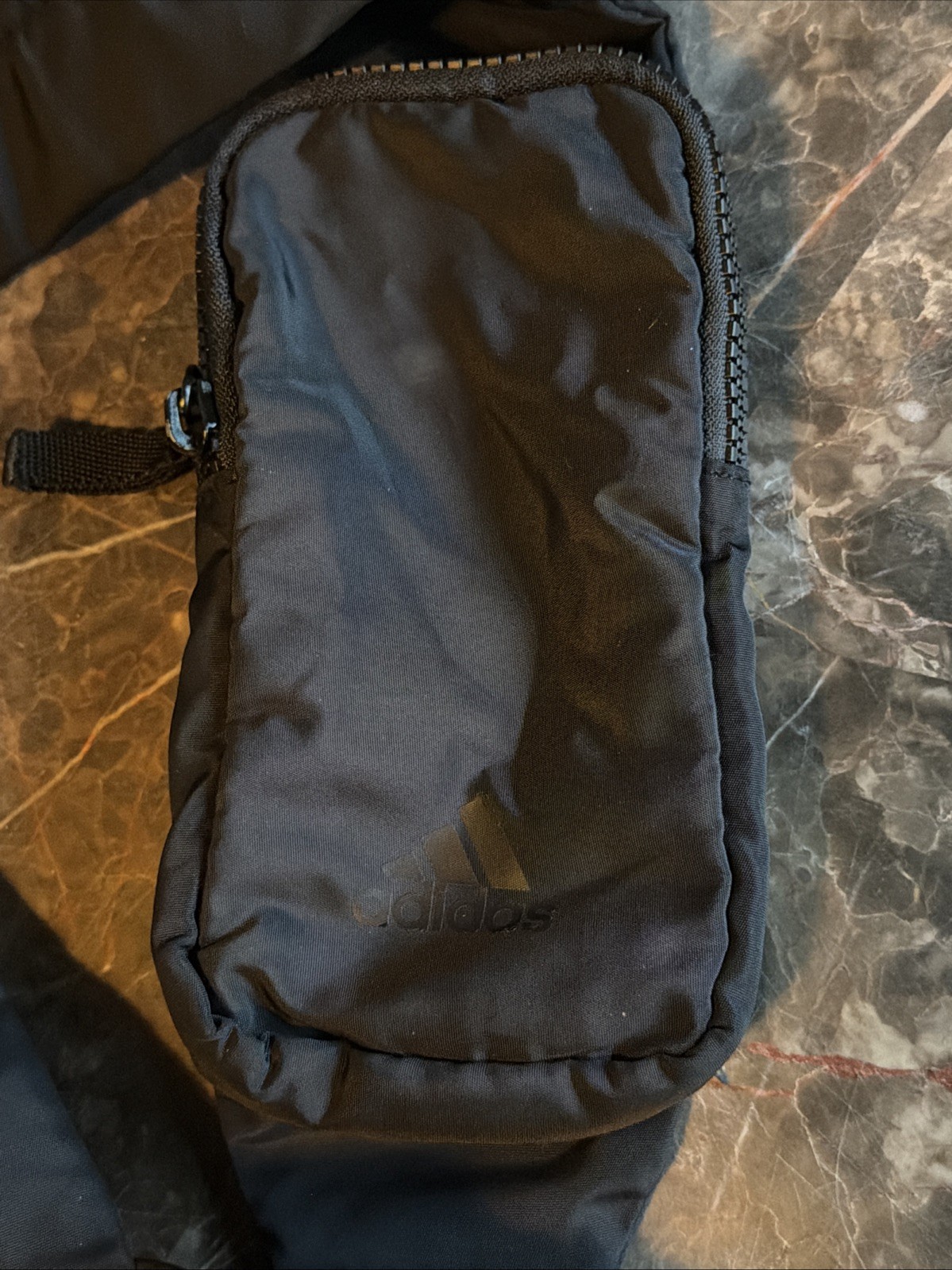 Adidas Essentials Black Sling Crossbody Bag with Carabiner & Multi-Pocket
