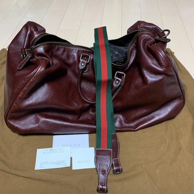 Gucci Isetan Limited Edition Unisex Boston Bag 20.5×9.8×9.4in Leather Authentic