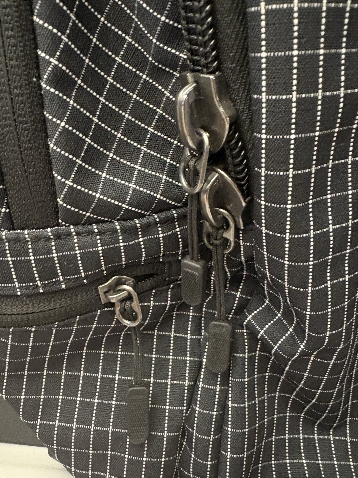 Nike Authentic Black And White Pattern Zip Backpack