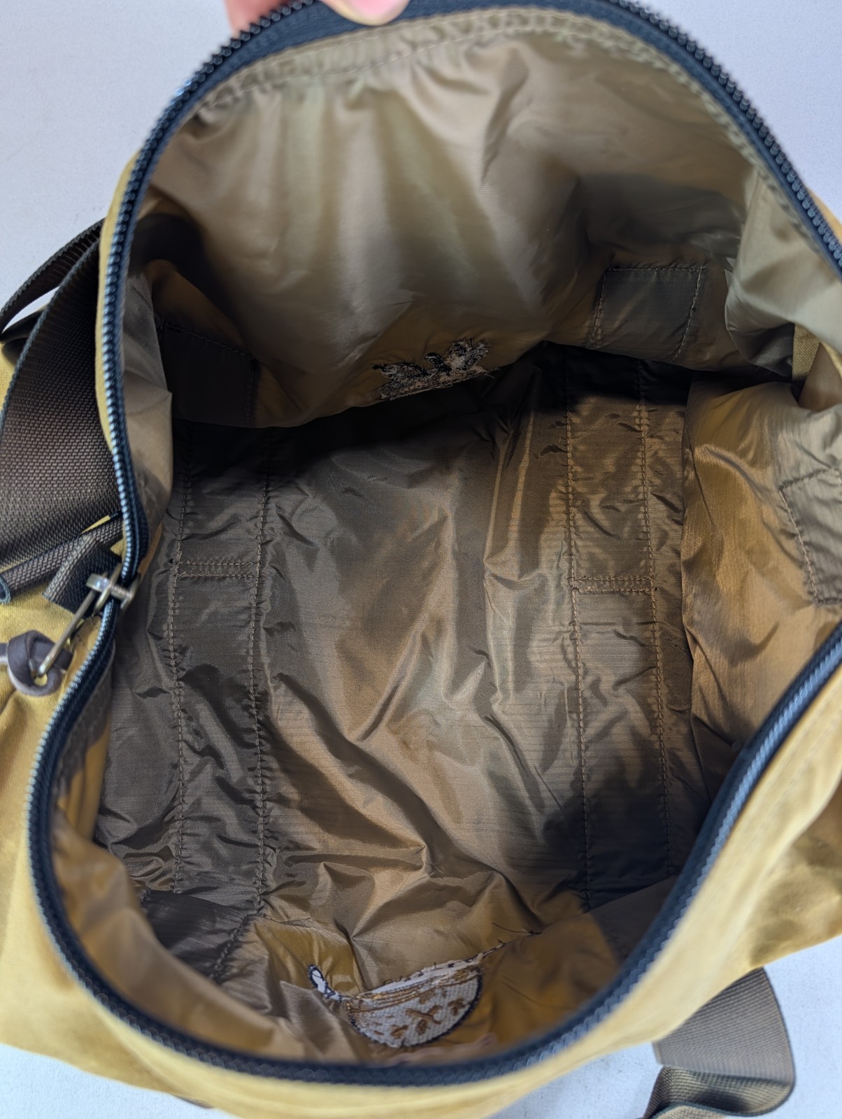 FILSON Small Field Duffel Bag Tin Cloth Khaki Quail Forever
