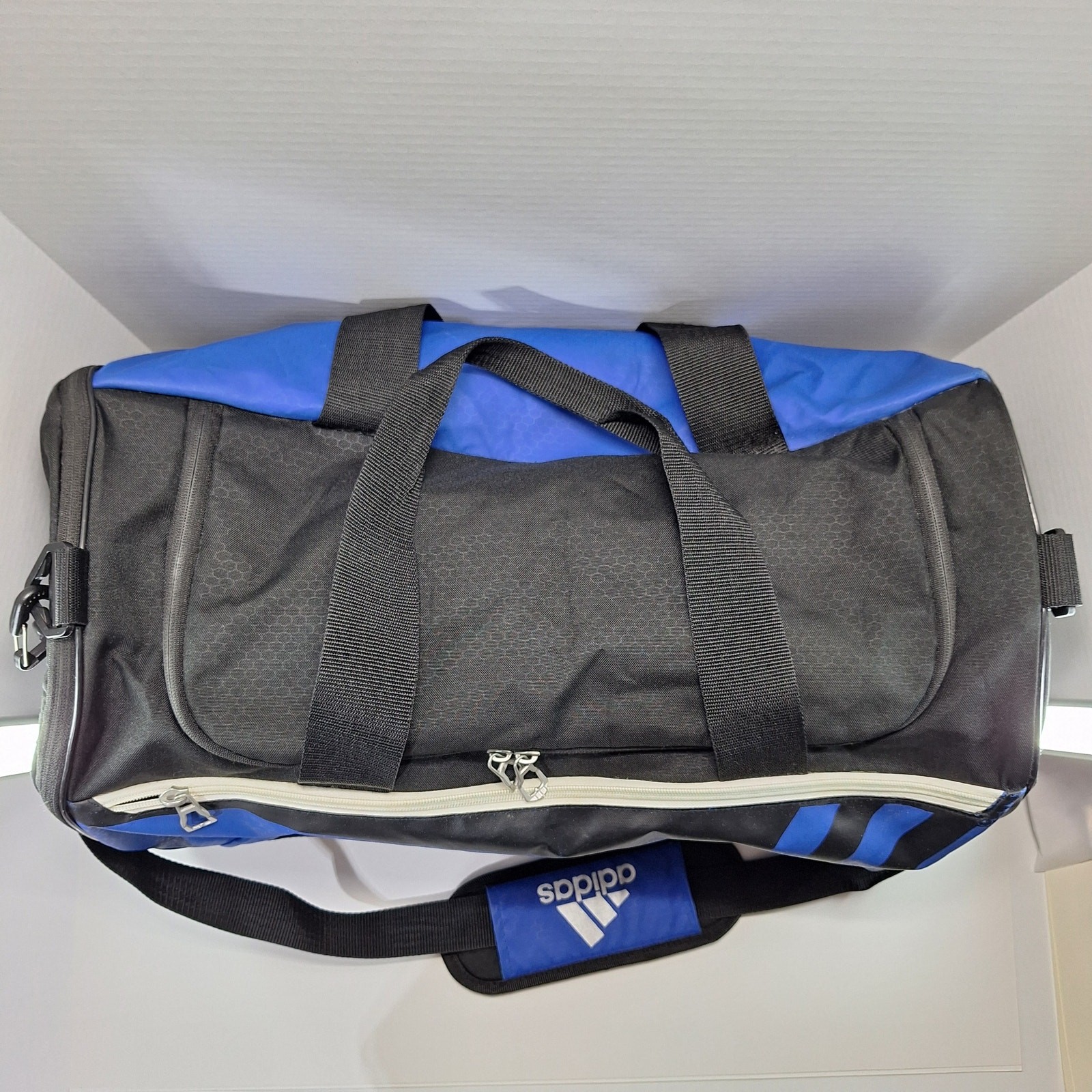 Adidas 2017 Team Issue Duffel Bag Medium Blue Hydro Shield Gym Sports Travel