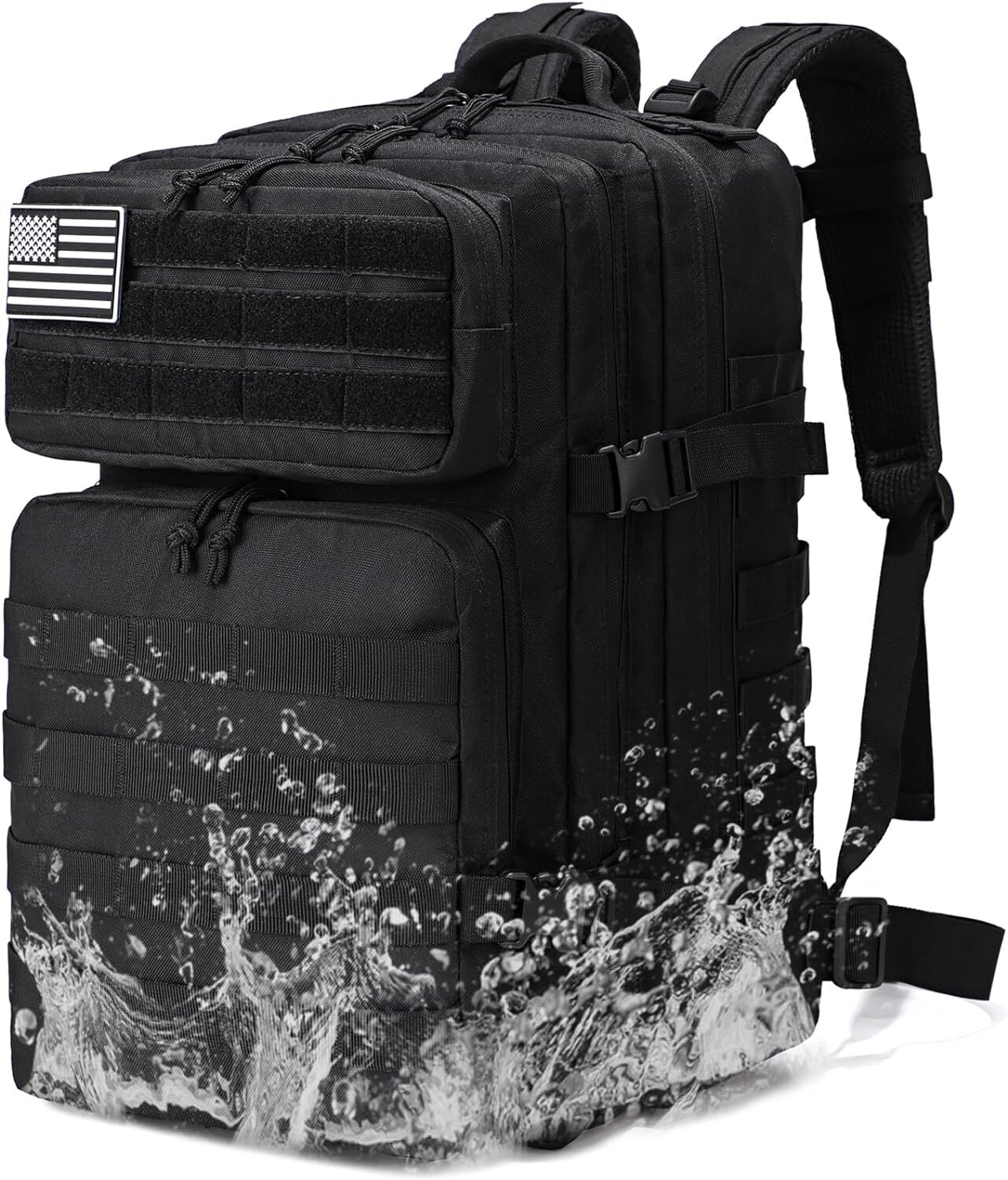 Military Tactical 45L Backpack Large Army 3 Day Assault Pack Molle Bag Rucksack