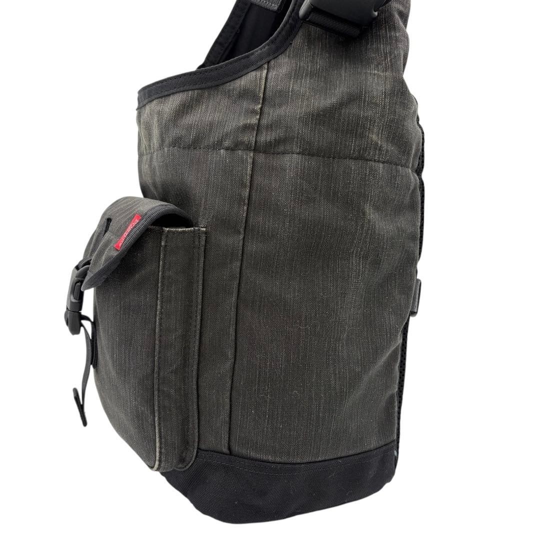 Authentic Yoshida Kaban PORTER Shoulder Bag 00s Y2K Black, 27cm x 22-34cm x 15cm