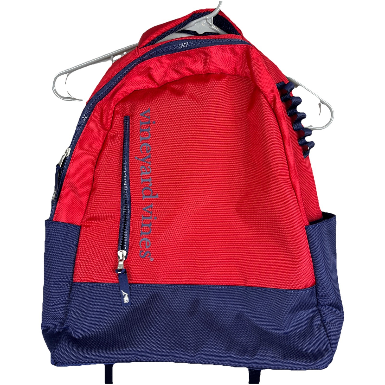 Vineyard Vines Red and Navy Blue Backpack School Work Beach New Without Tags