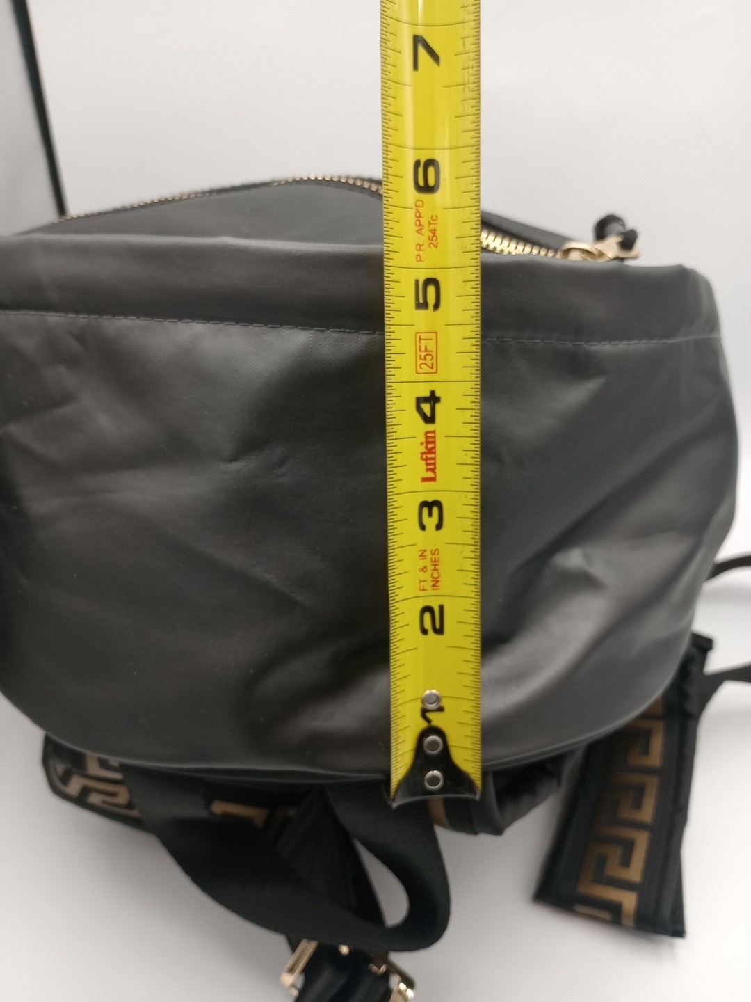 VERSACE Parfums Rider Backpack Shoulder Bag Black Fragerance Excellent Condition