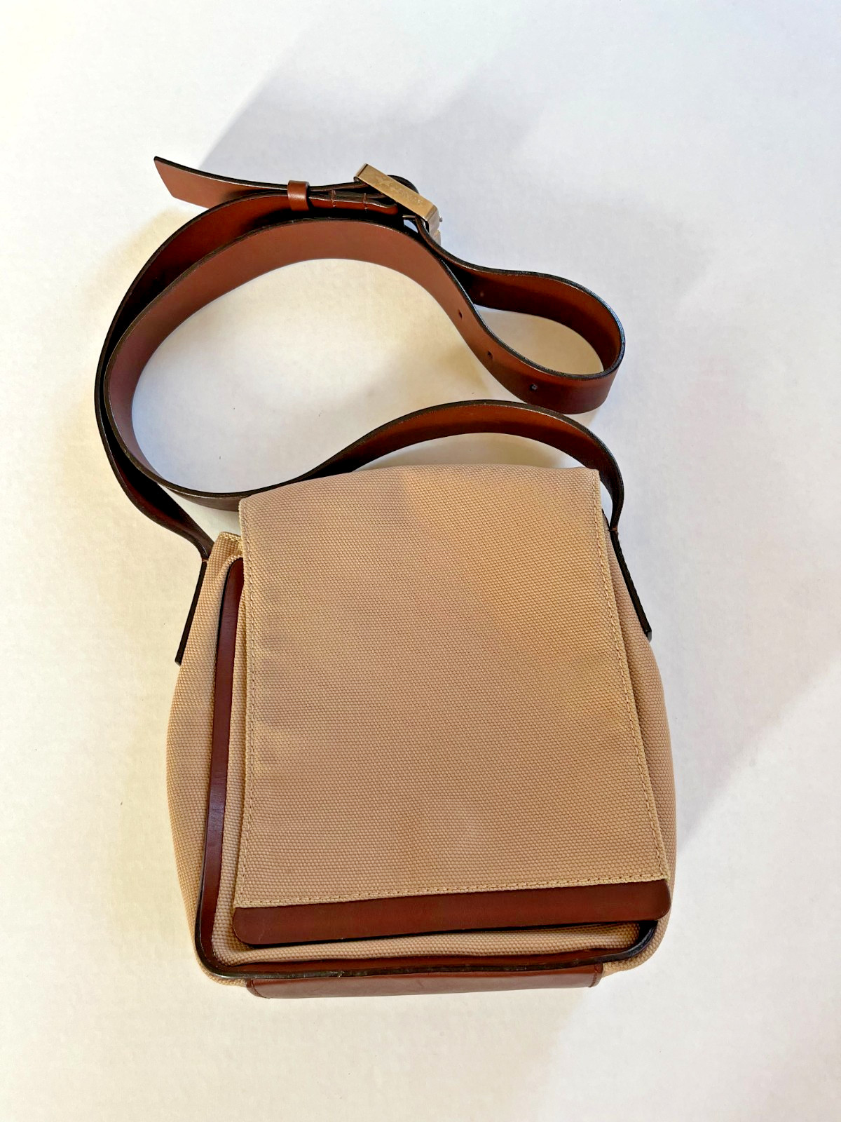 Bally Men’s Leather & Canvas Crossbody Messenger Bag