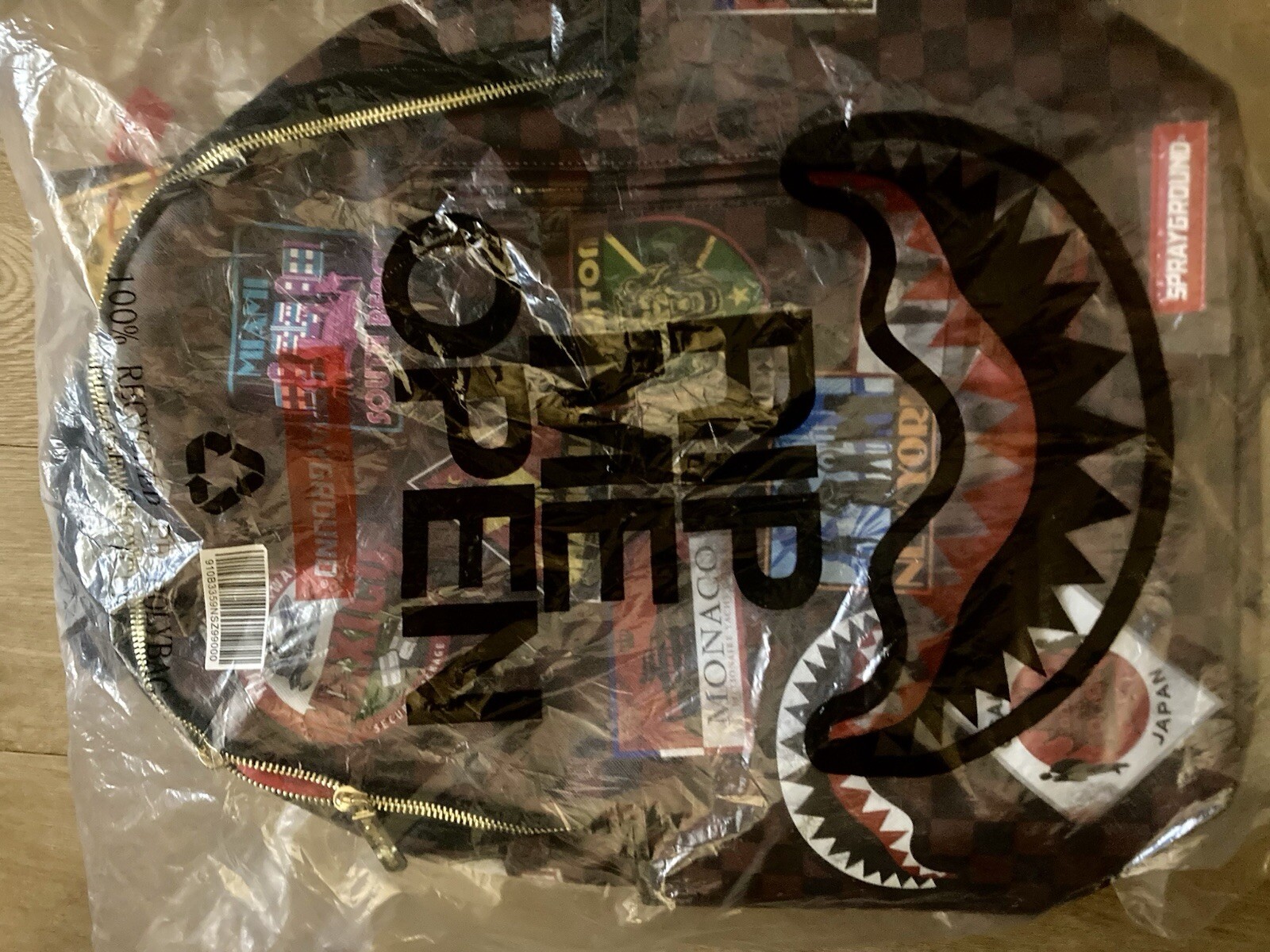 SPRAYGROUND Global Travel Patches OG Louis Sold Out NWT money Limited Ed