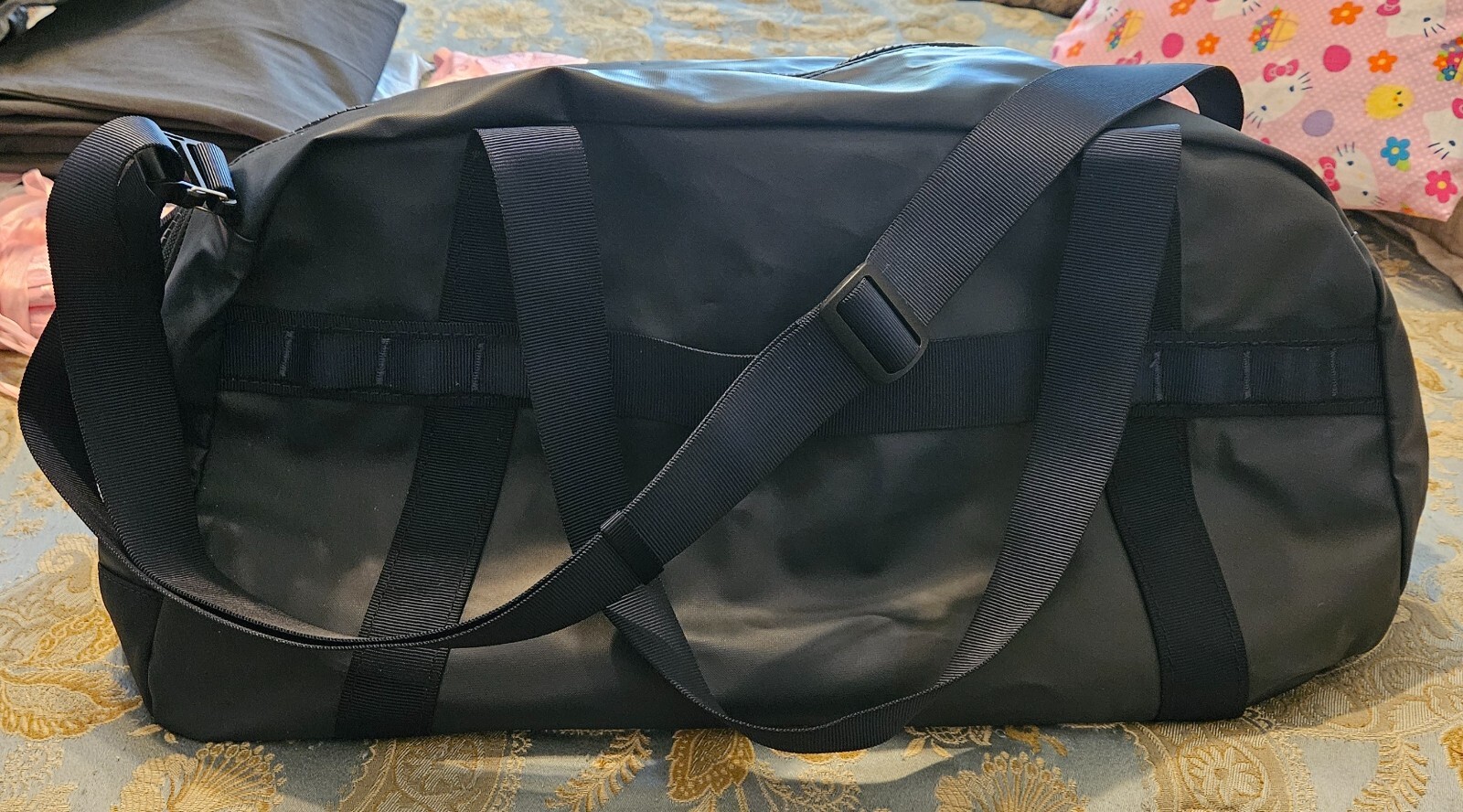 Far Away Over The Shoulder Black Tote Bag Carry Tote Duffel Case 19″ x 9″ x 12″
