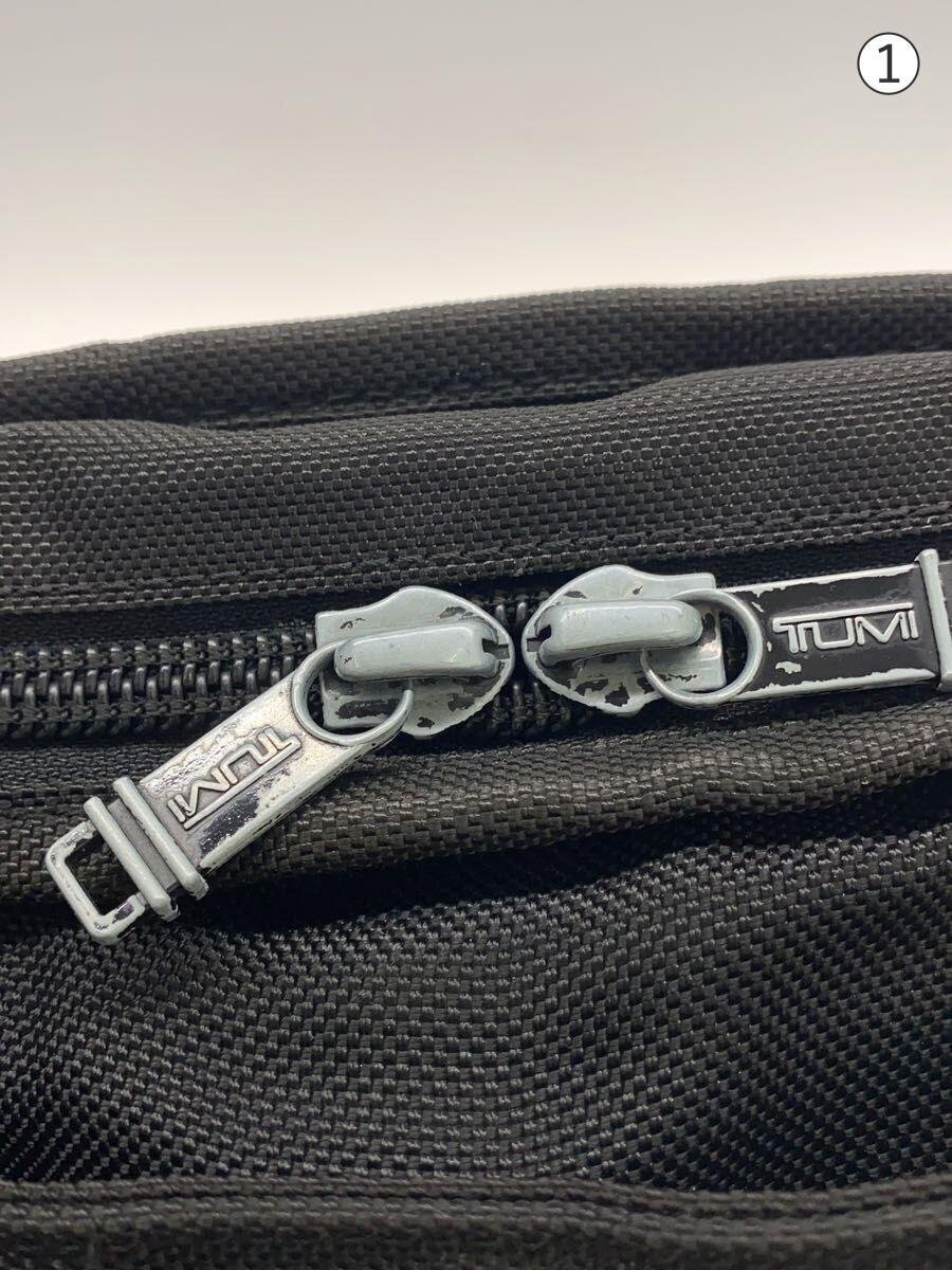 TUMI Briefcase Black Leather Business Bag Office Handle 28cm