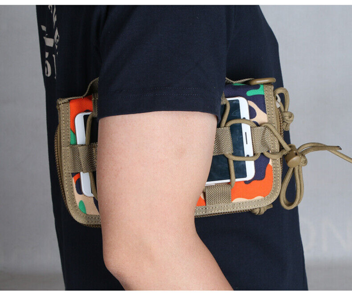 Mens Outdoor Tactical Wallet Travel Pouch Holster Bag ID Cards Key Phone Handbag